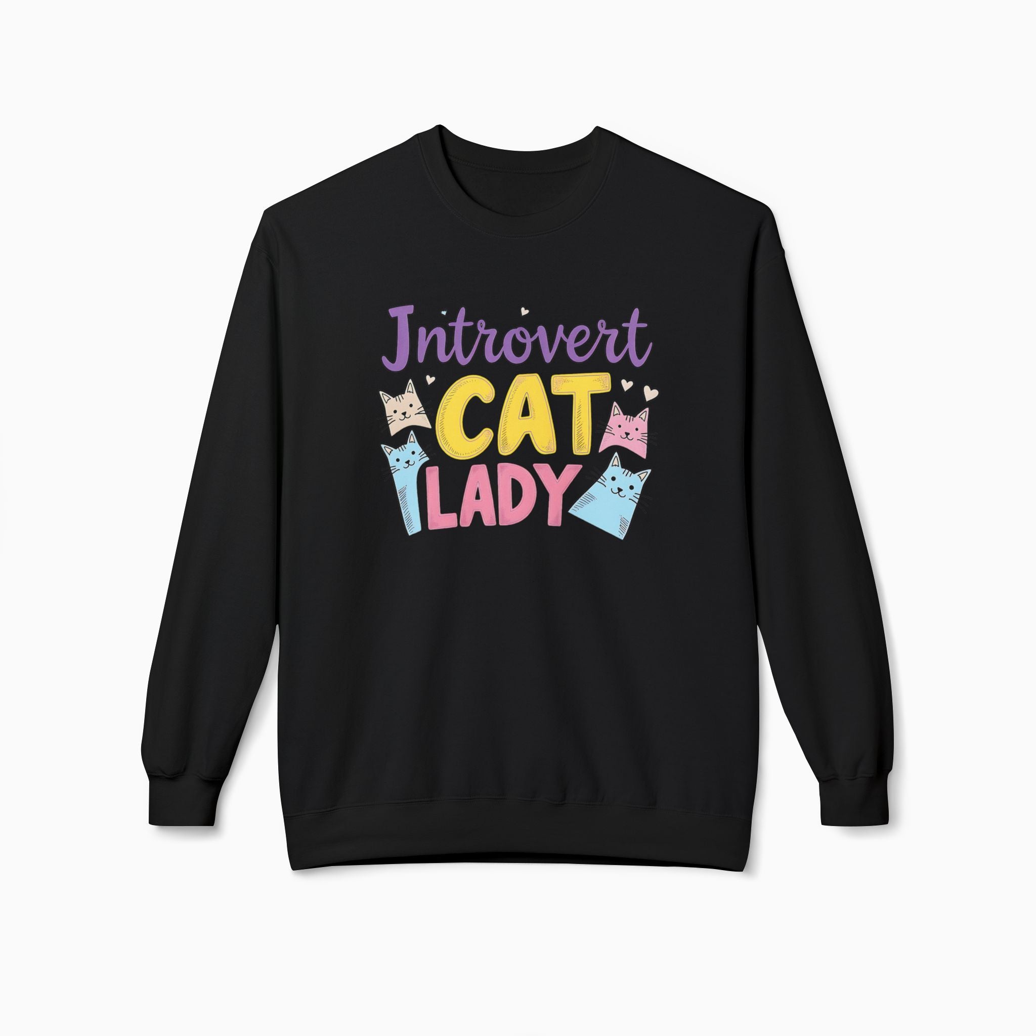 Introvert Childless Cat Lady Unisex Sweatshirt