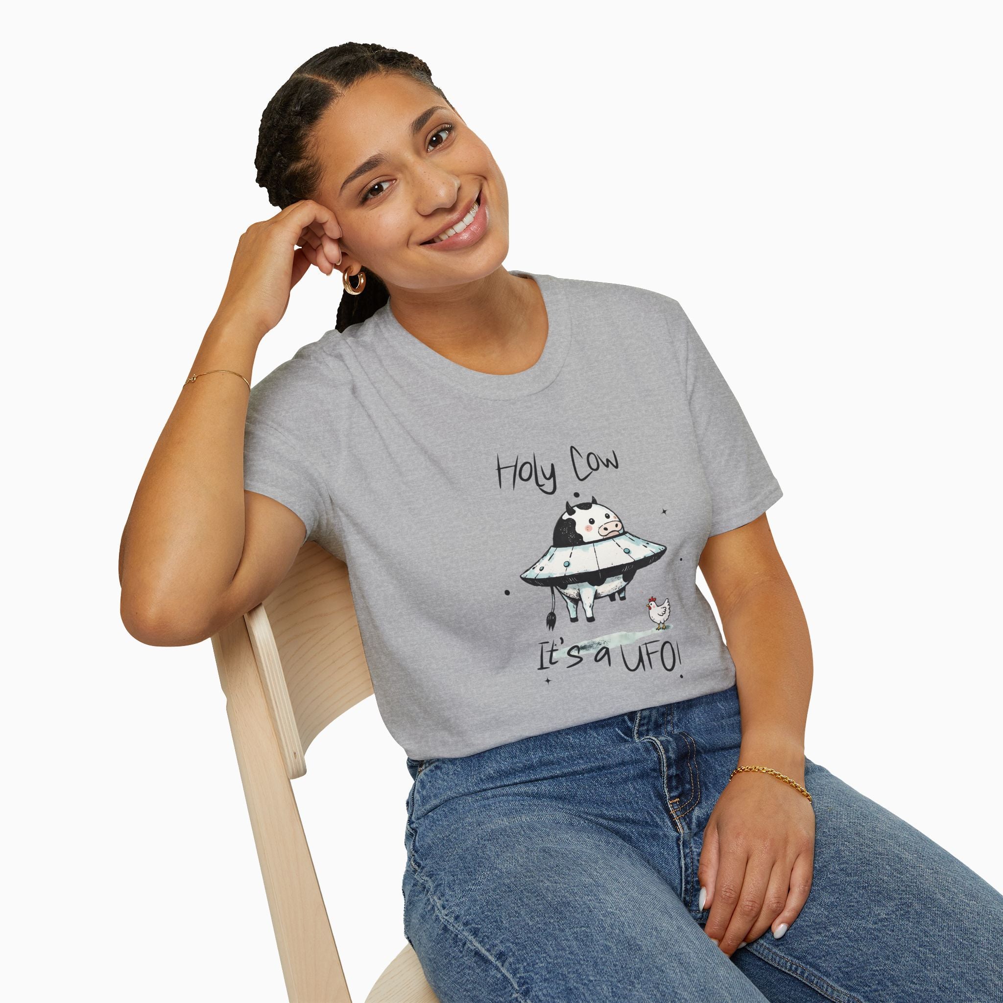 Holy Cow, It's a UFO Unisex T-Shirt