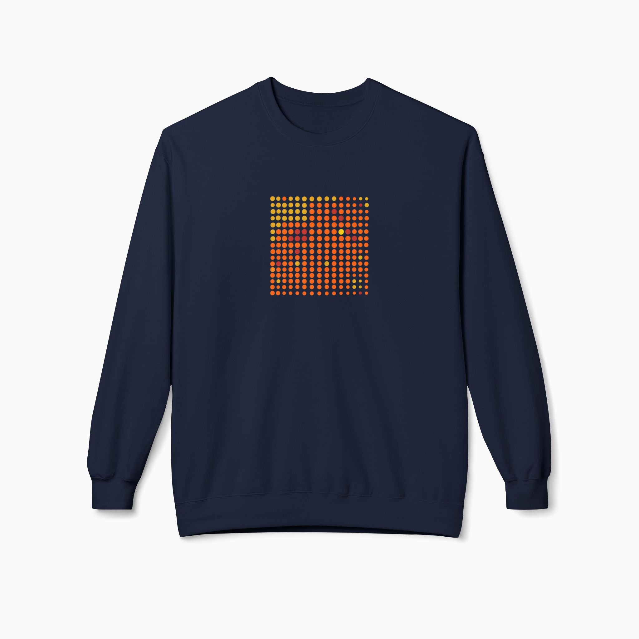 Orange & Red QR Code Unisex Sweatshirt - Design by Woollieemix