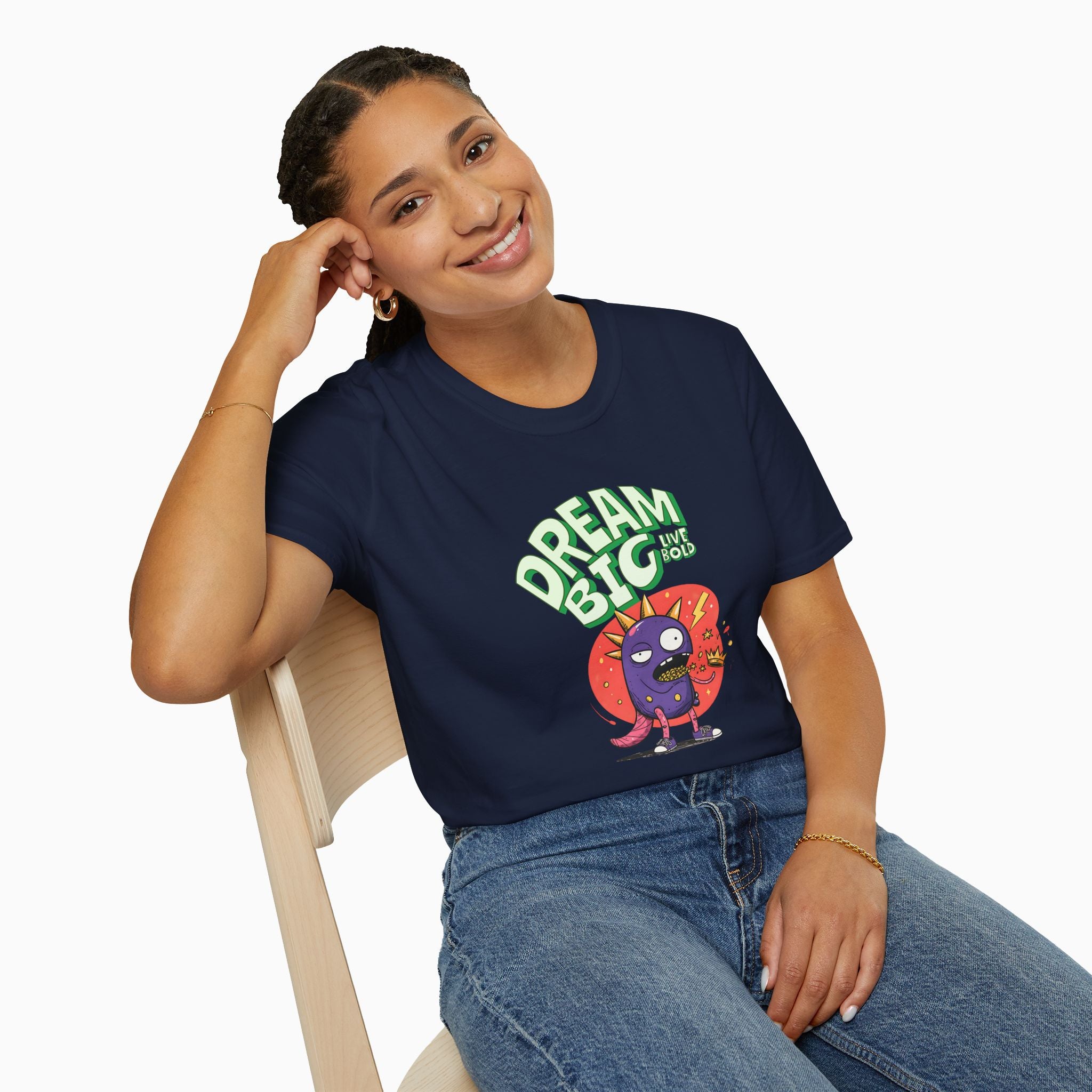 Dream Big, Live Bold Unisex T-Shirt - Premium Cotton & Safety
