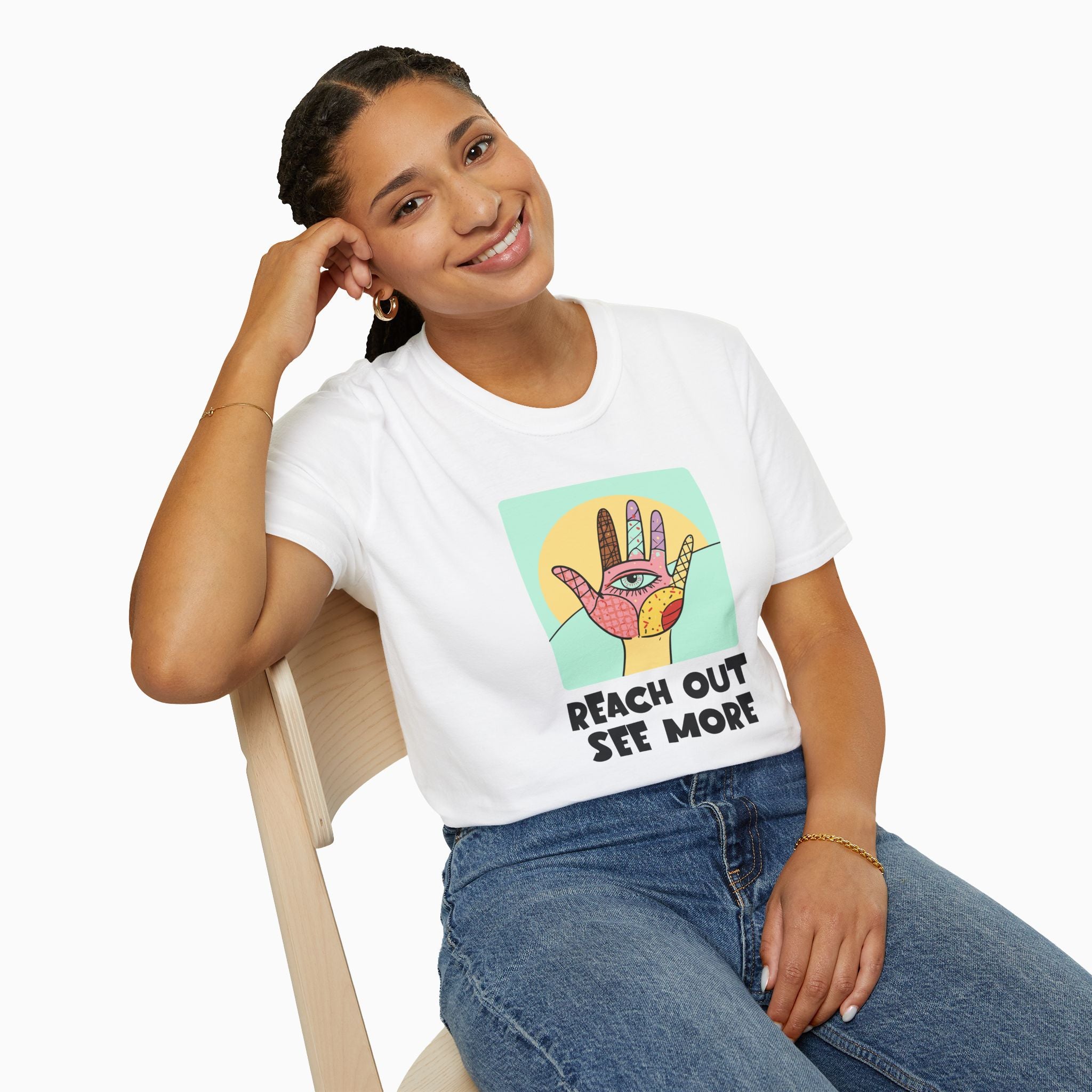 Reach Out & See More Unisex T-Shirt - Premium Cotton Comfort