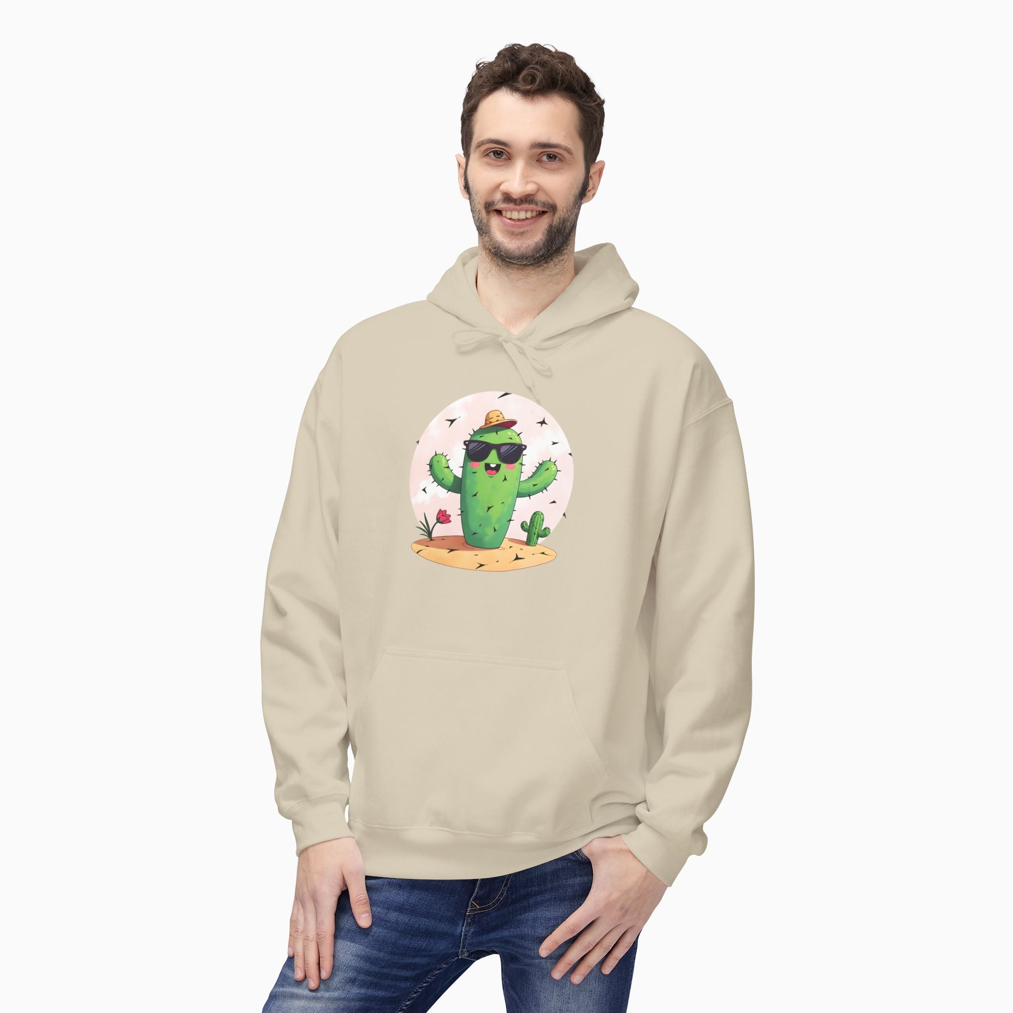 Wild Cute Cartoon Cactus Unisex Hoodie