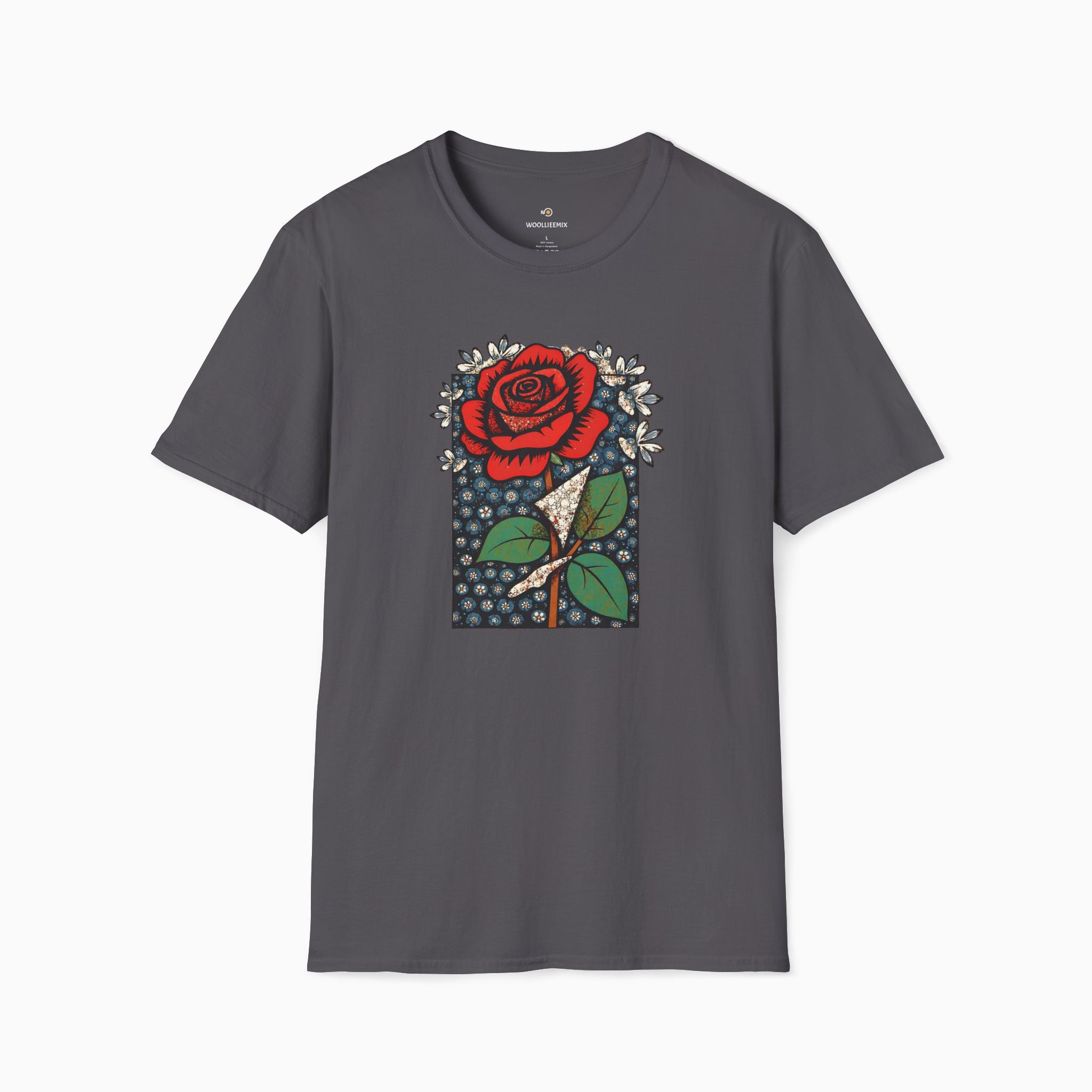 Vintage Crimson Rose Unisex T-Shirt