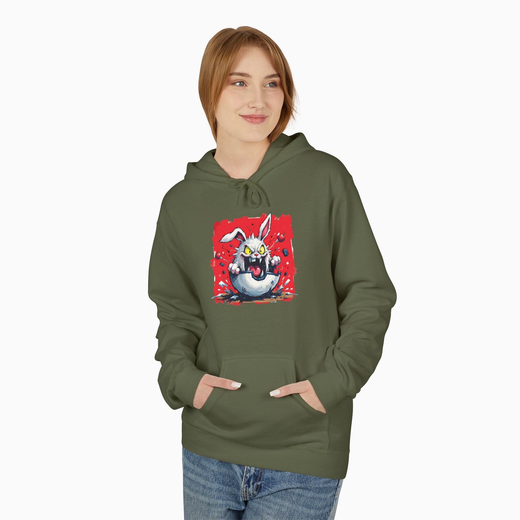 Crazy Rabbit Poké Ball Unisex Hoodie