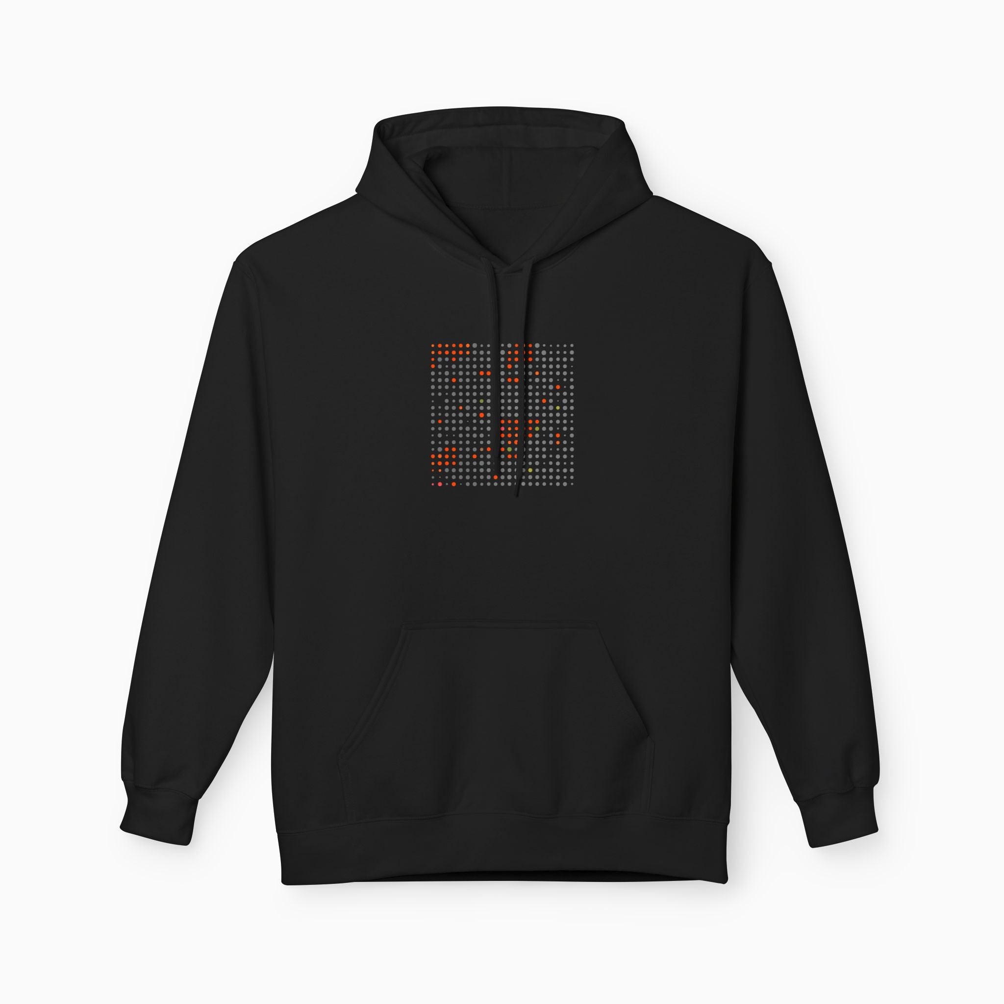 Grey & Red Qr Code Unisex Hoodie