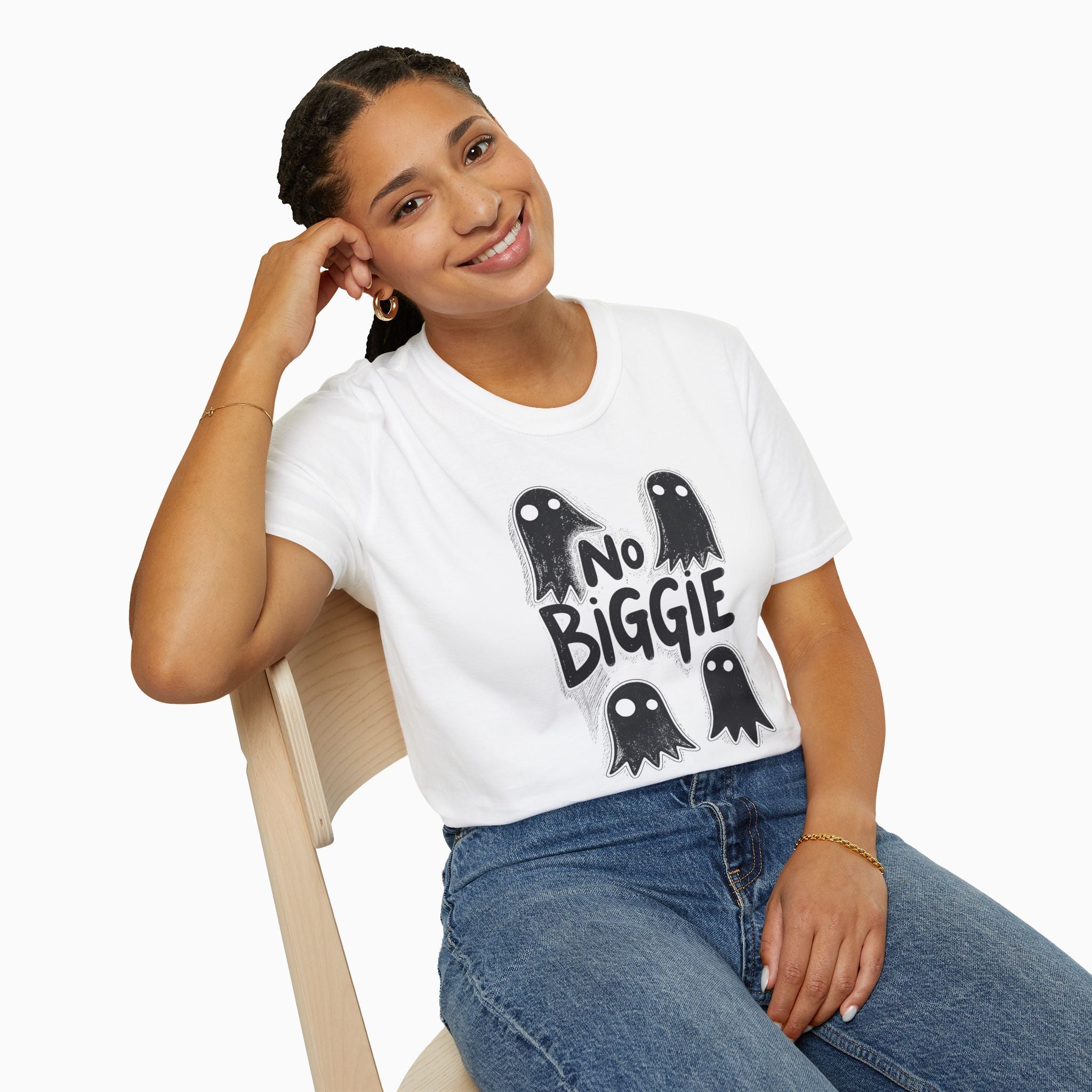 Boo Ghost & No Biggie Unisex T-Shirt