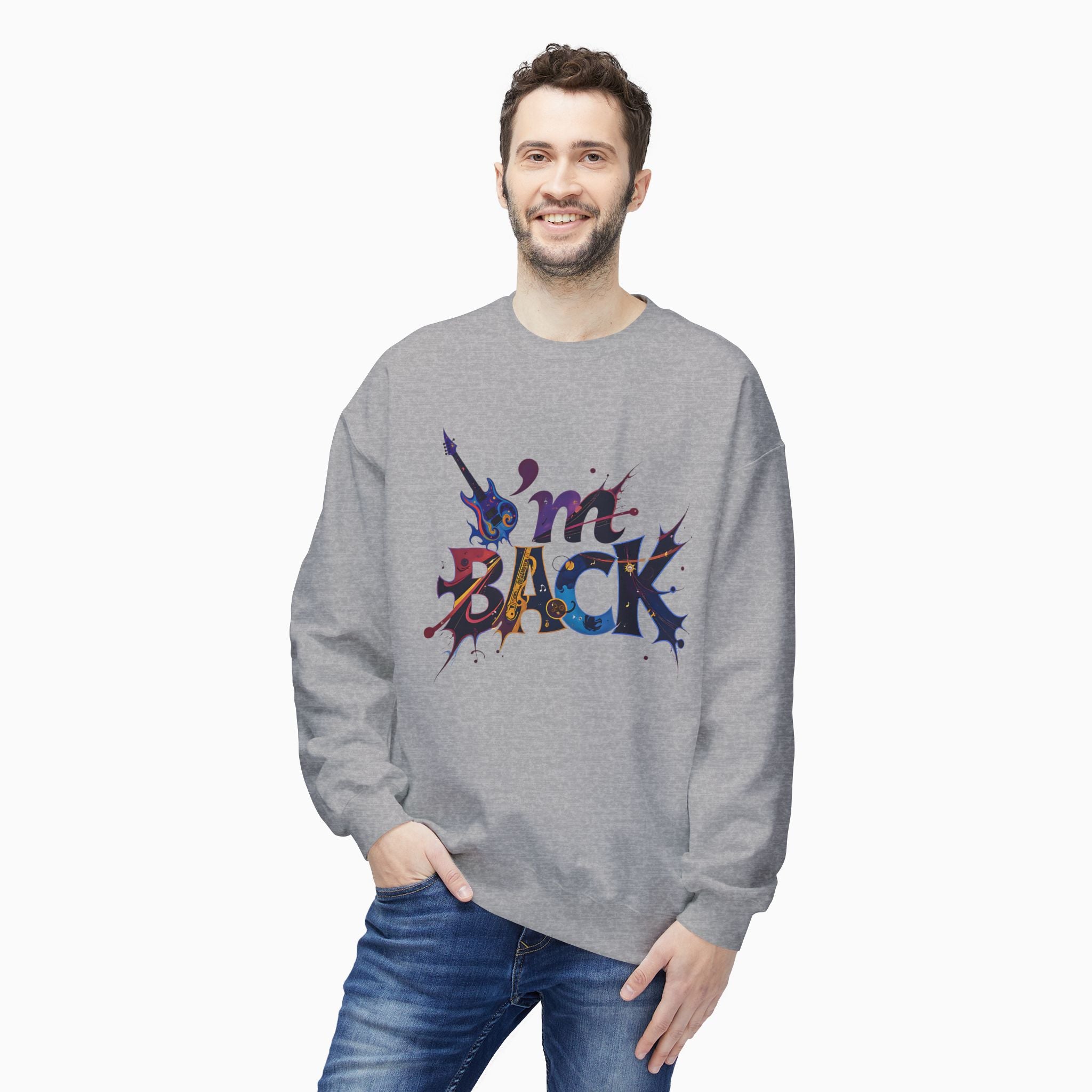 I'm Back Unisex Sweatshirt: Ultimate Comfort & Style by Woollieemix