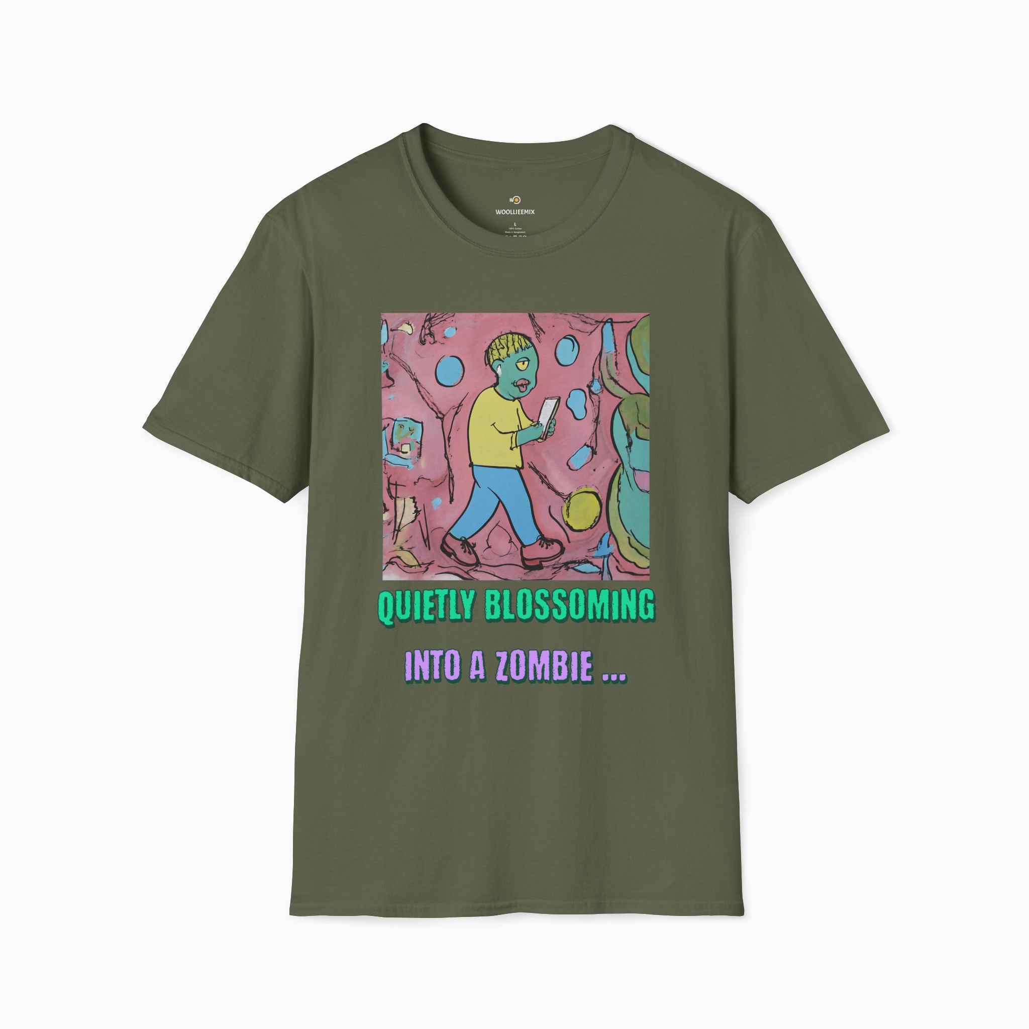 Quietly Blossoming into a Zombie Unisex T-Shirt