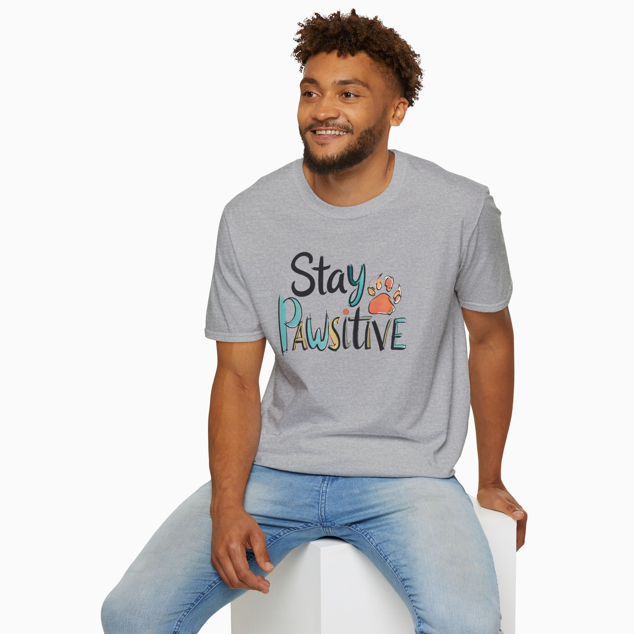 Stay Pawsitive Unisex T-Shirt