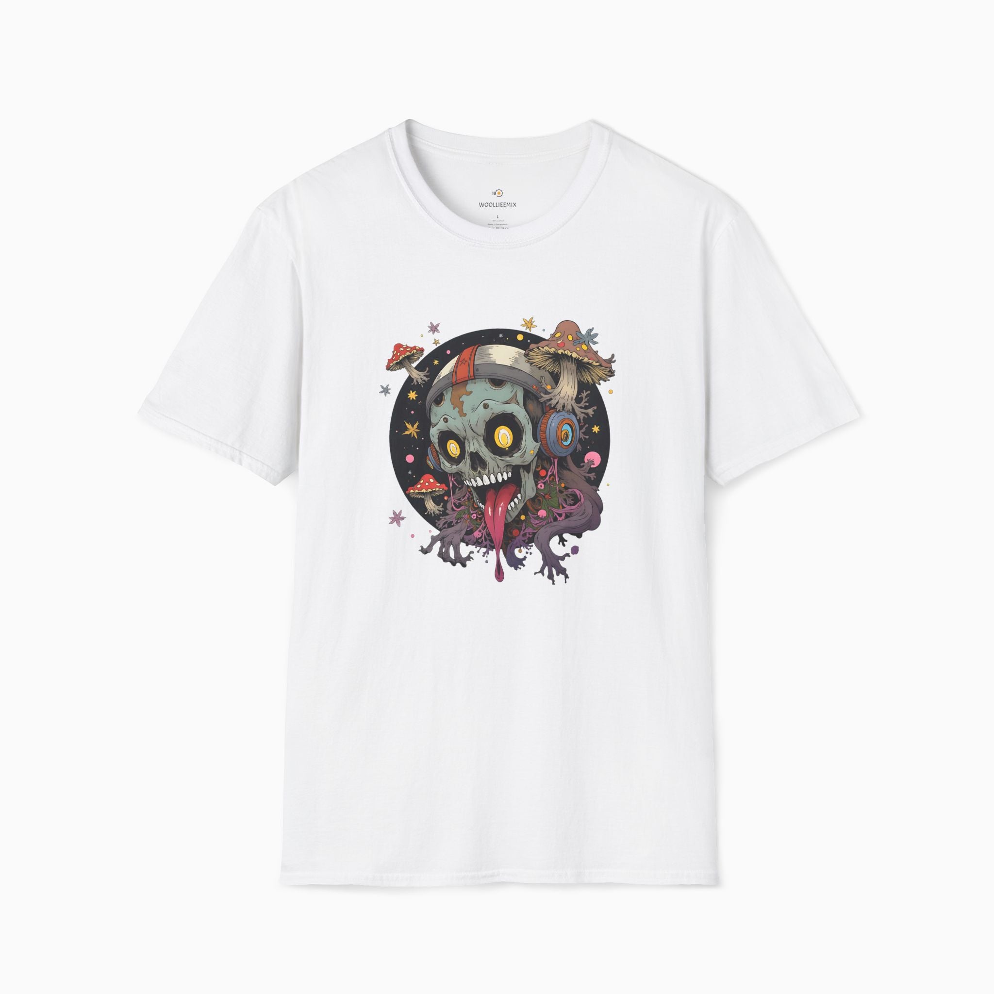 Psychedelic Mushroom Skull Unisex T-Shirt