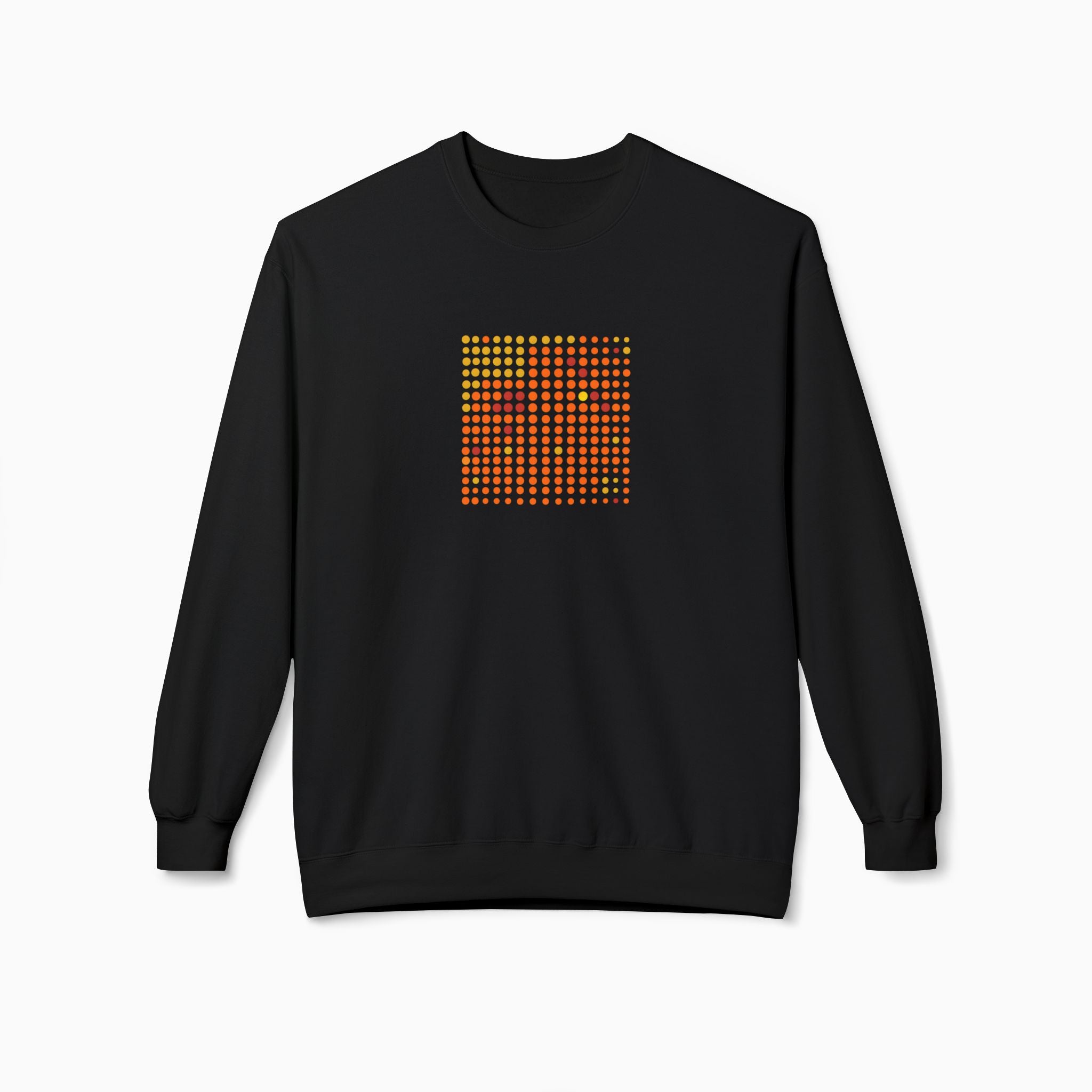 Orange & Red QR Code Unisex Sweatshirt - Design by Woollieemix