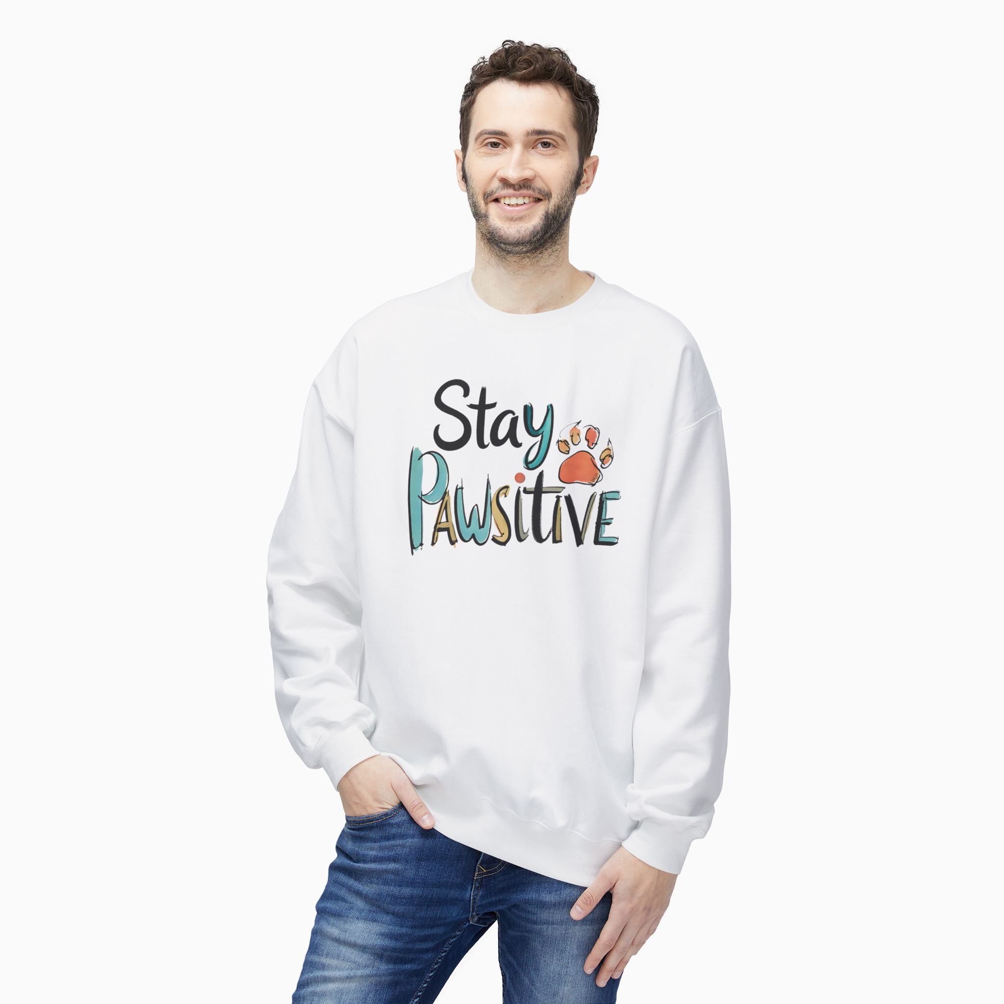 Stay Pawsitive Unisex Sweatshirt