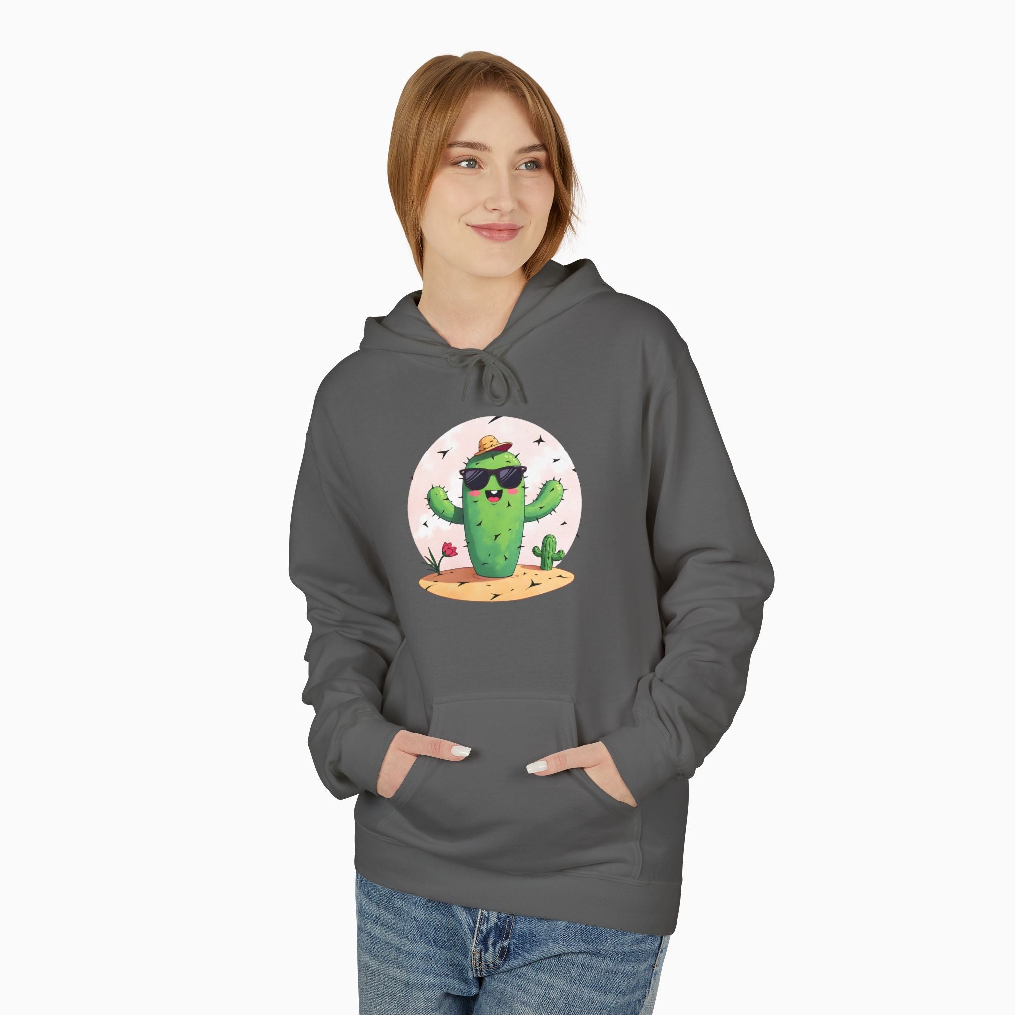 Wild Cute Cartoon Cactus Unisex Hoodie