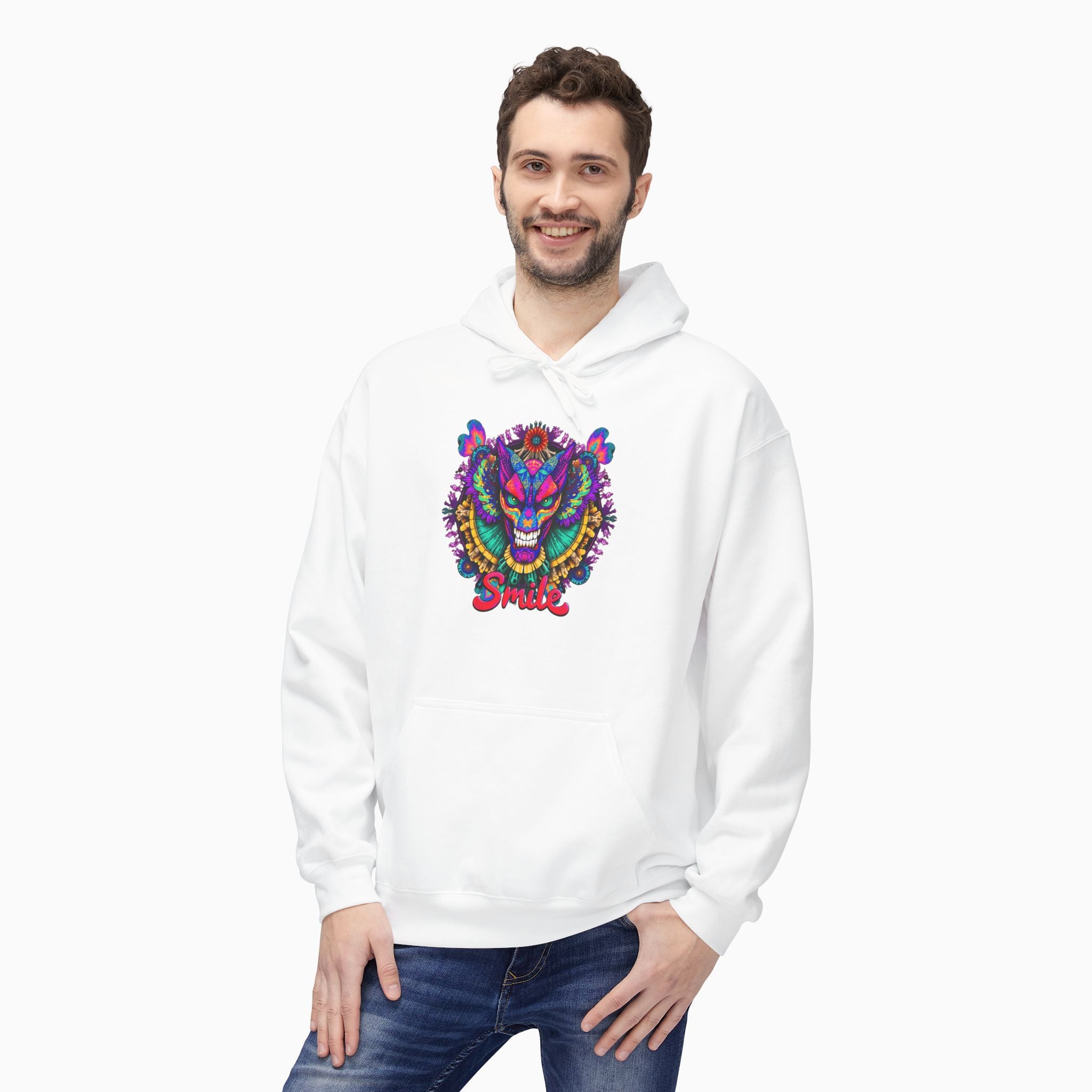 Dragon Smile Pixel Art Unisex Hoodie