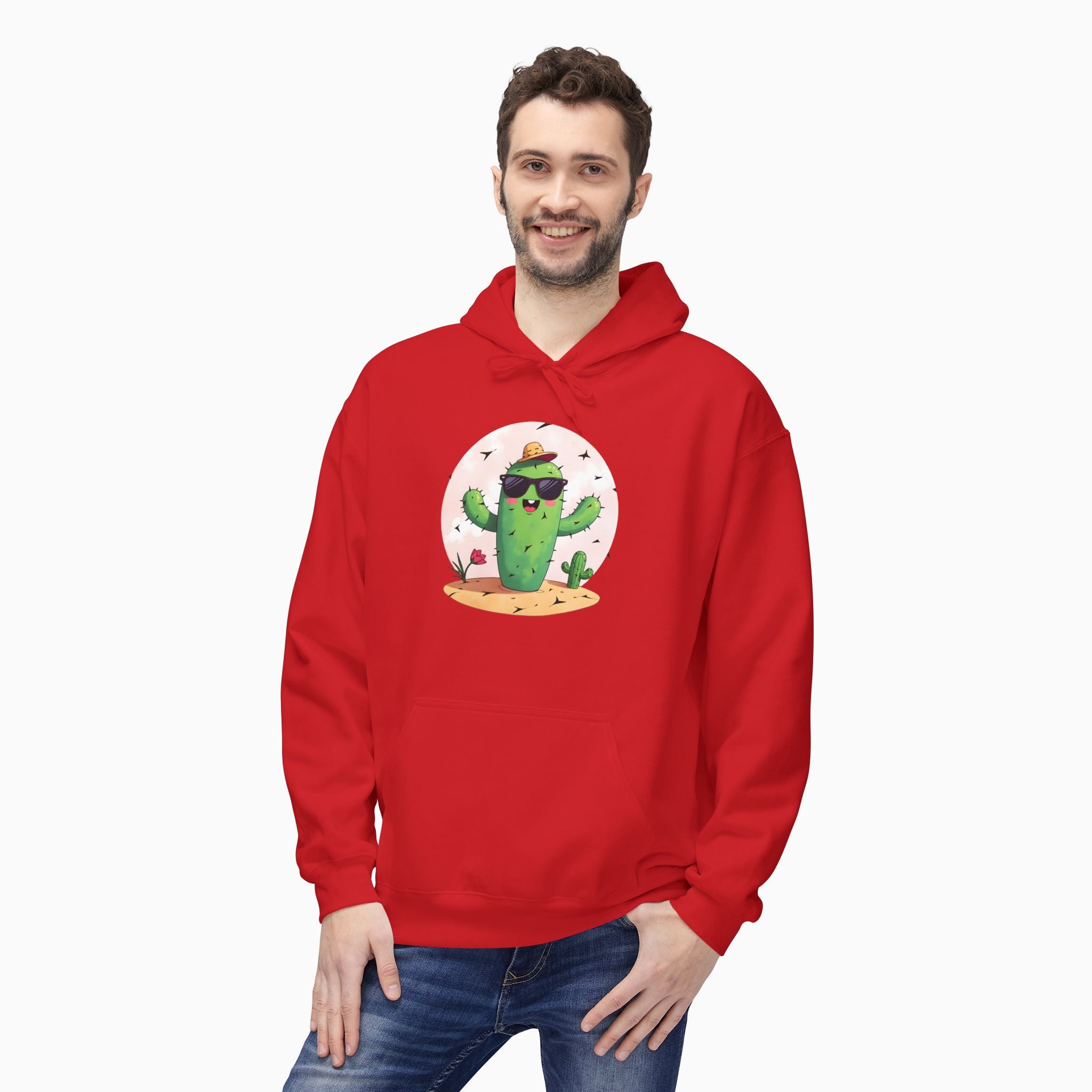 Wild Cute Cartoon Cactus Unisex Hoodie
