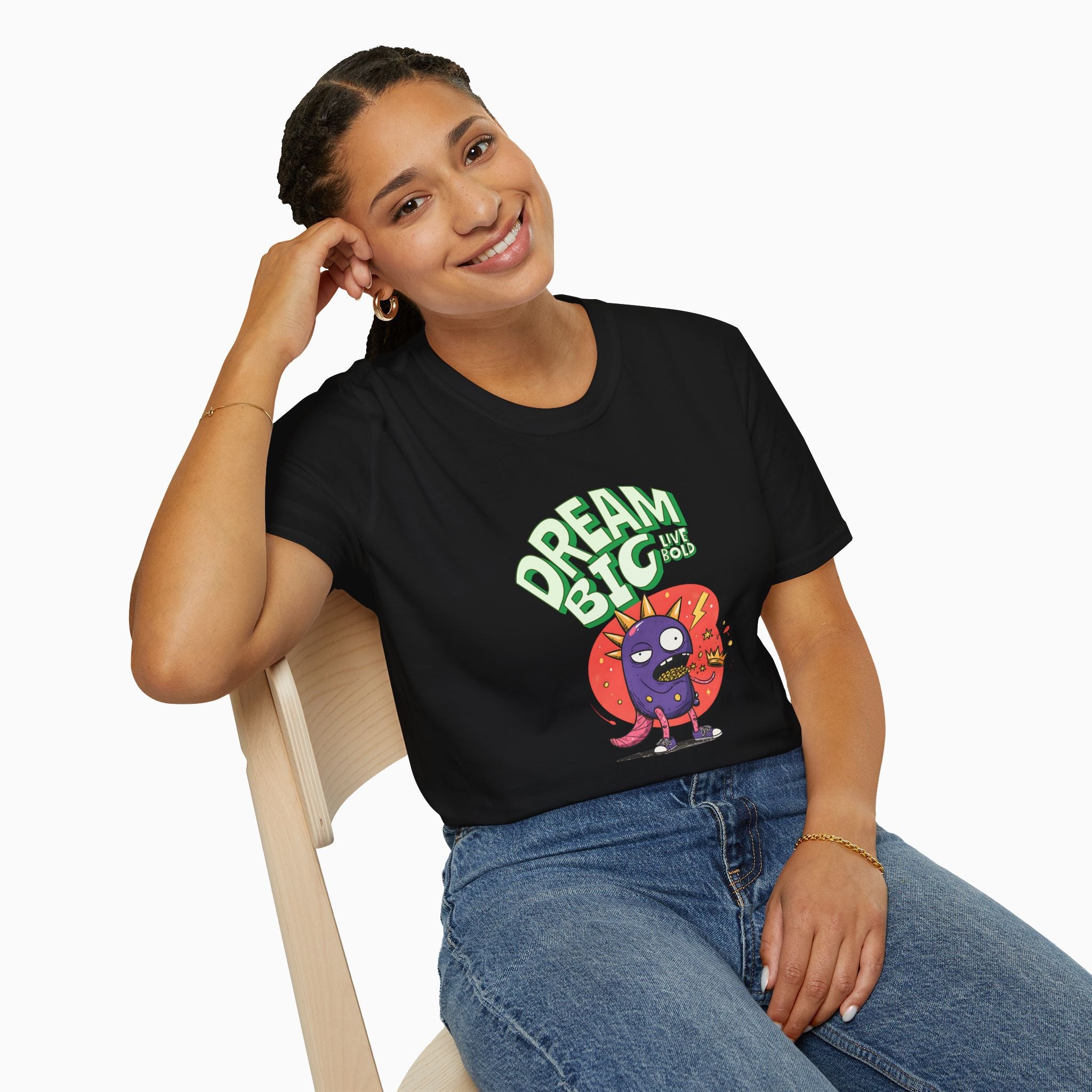 Dream Big, Live Bold Unisex T-Shirt - Premium Cotton & Safety