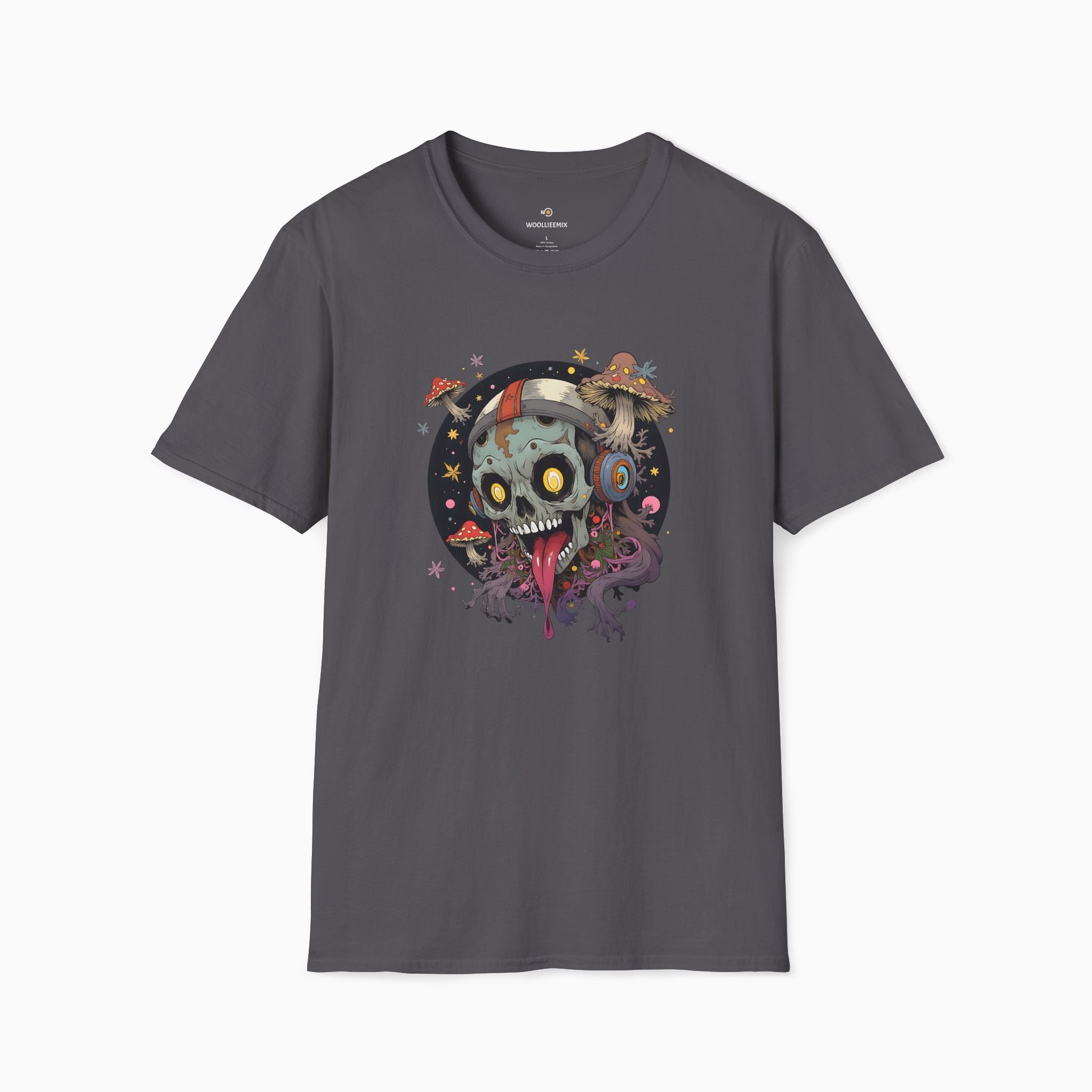 Psychedelic Mushroom Skull Unisex T-Shirt