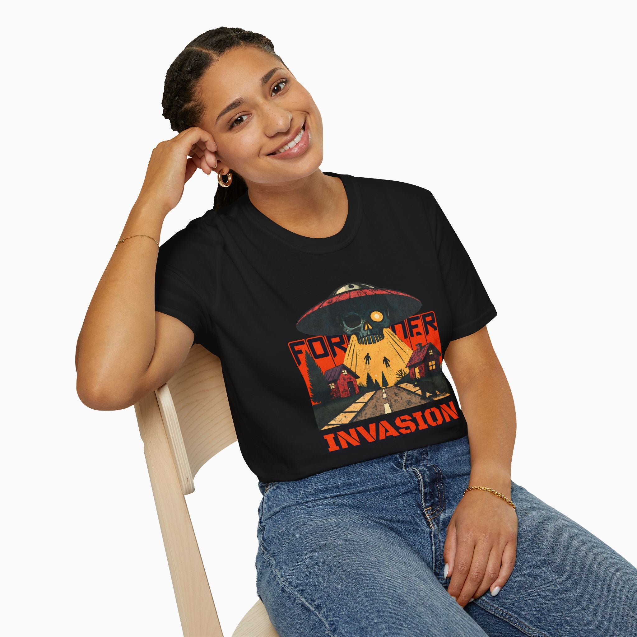 Foreigner Invation Unisex T-Shirt - Premium Cotton, Made-to-Order