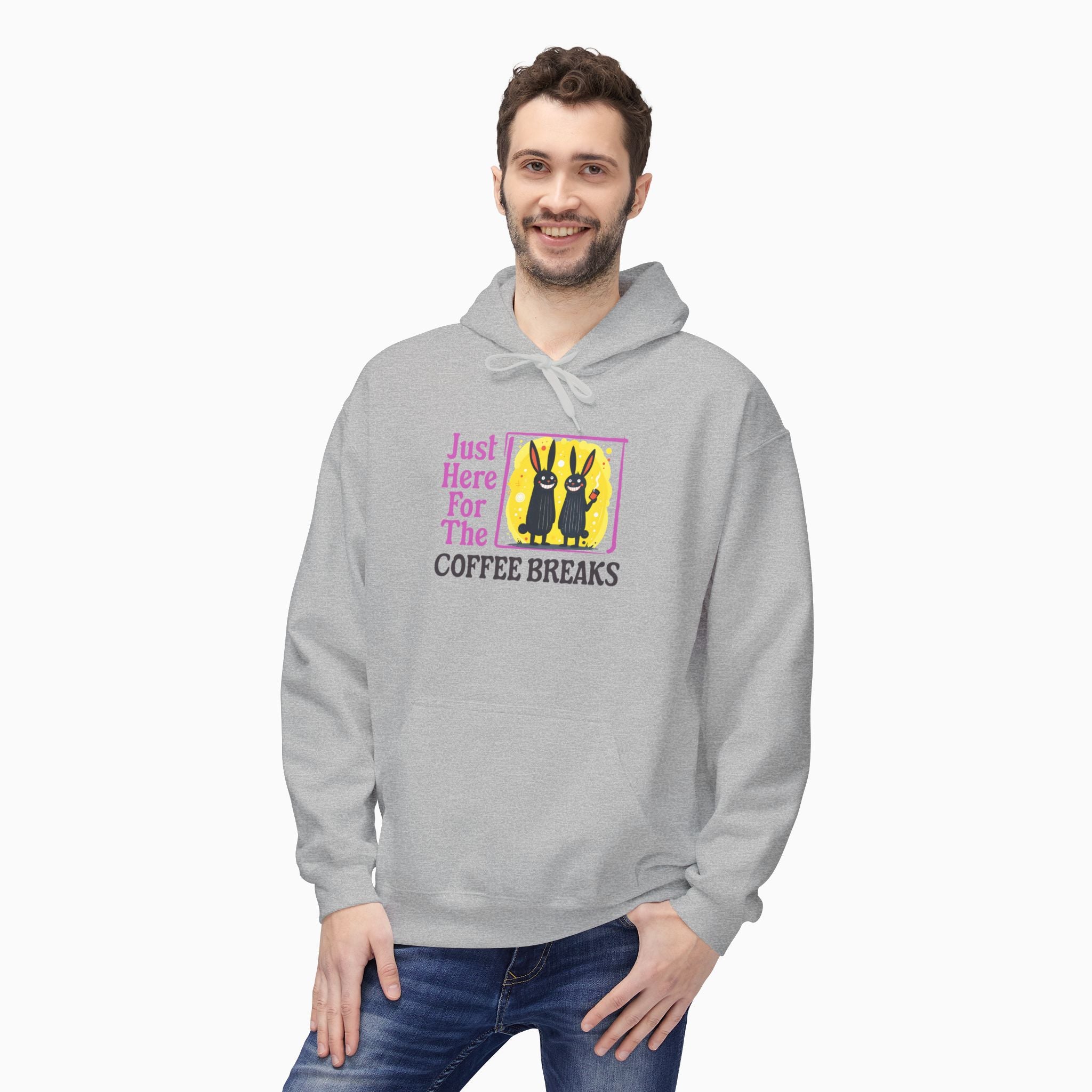 Just Here For The Coffee Breaks Unisex Hoodie
