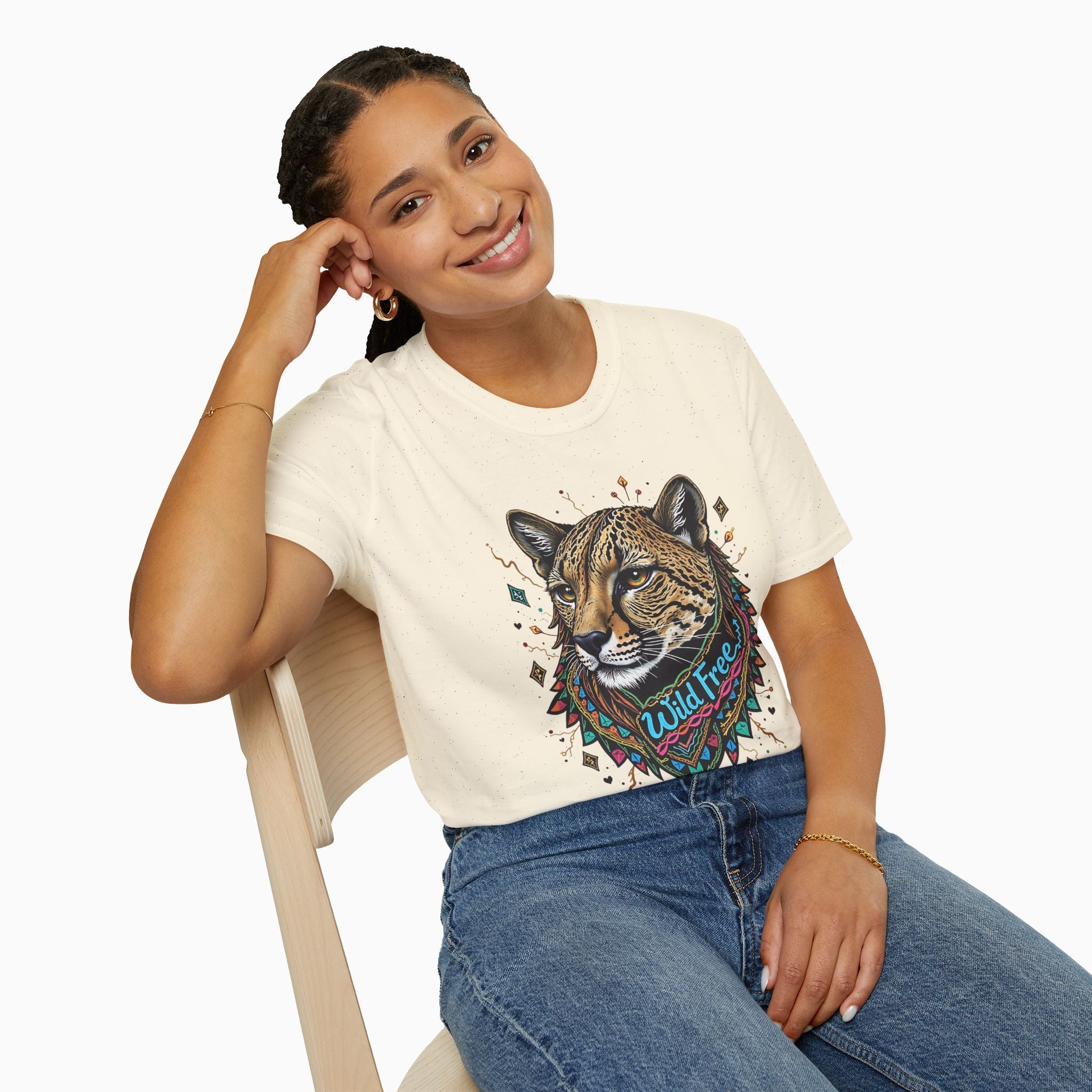 Egypt Style Wild Free Cheetah Unisex T-Shirt
