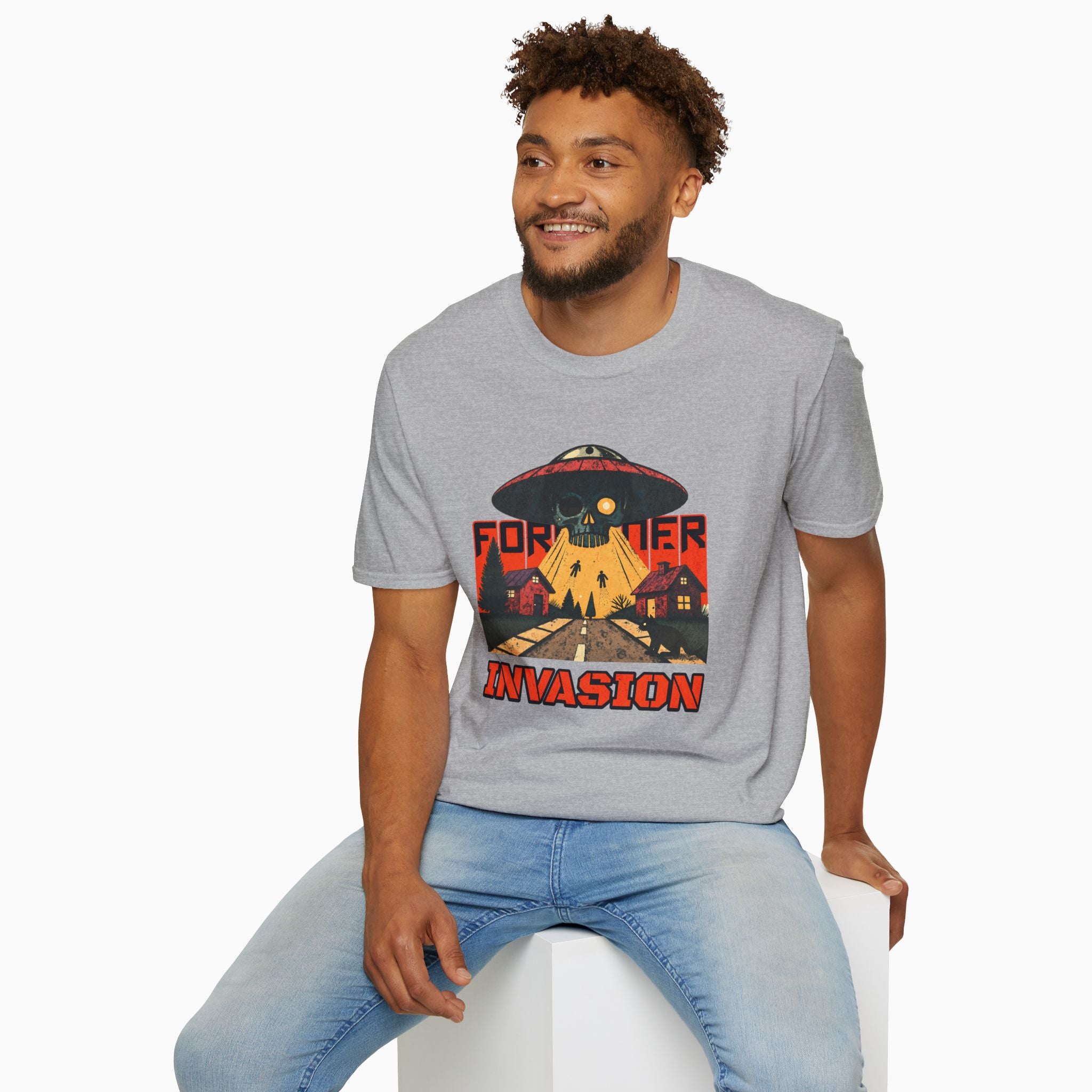 Foreigner Invation Unisex T-Shirt - Premium Cotton, Made-to-Order