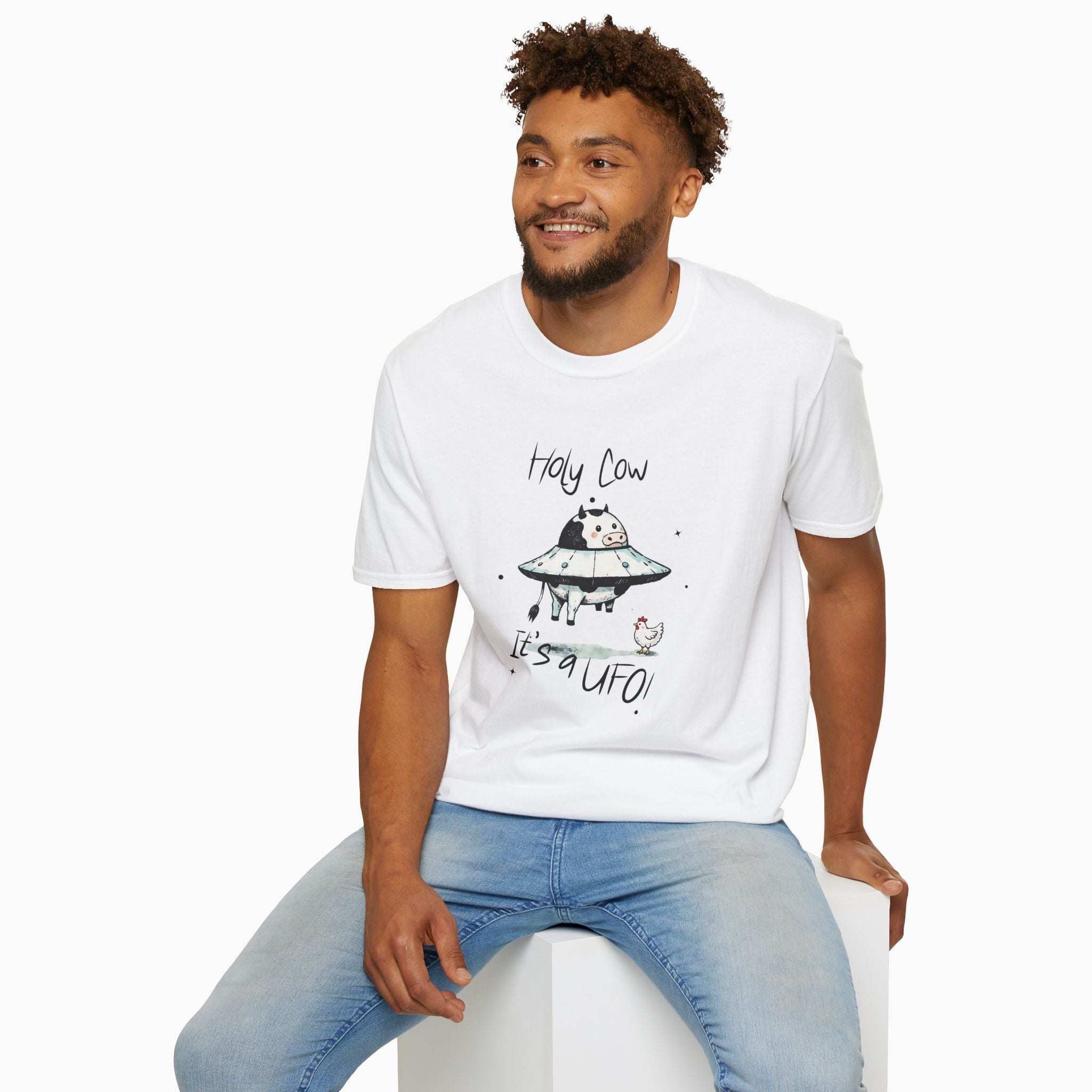 Holy Cow, It's a UFO Unisex T-Shirt