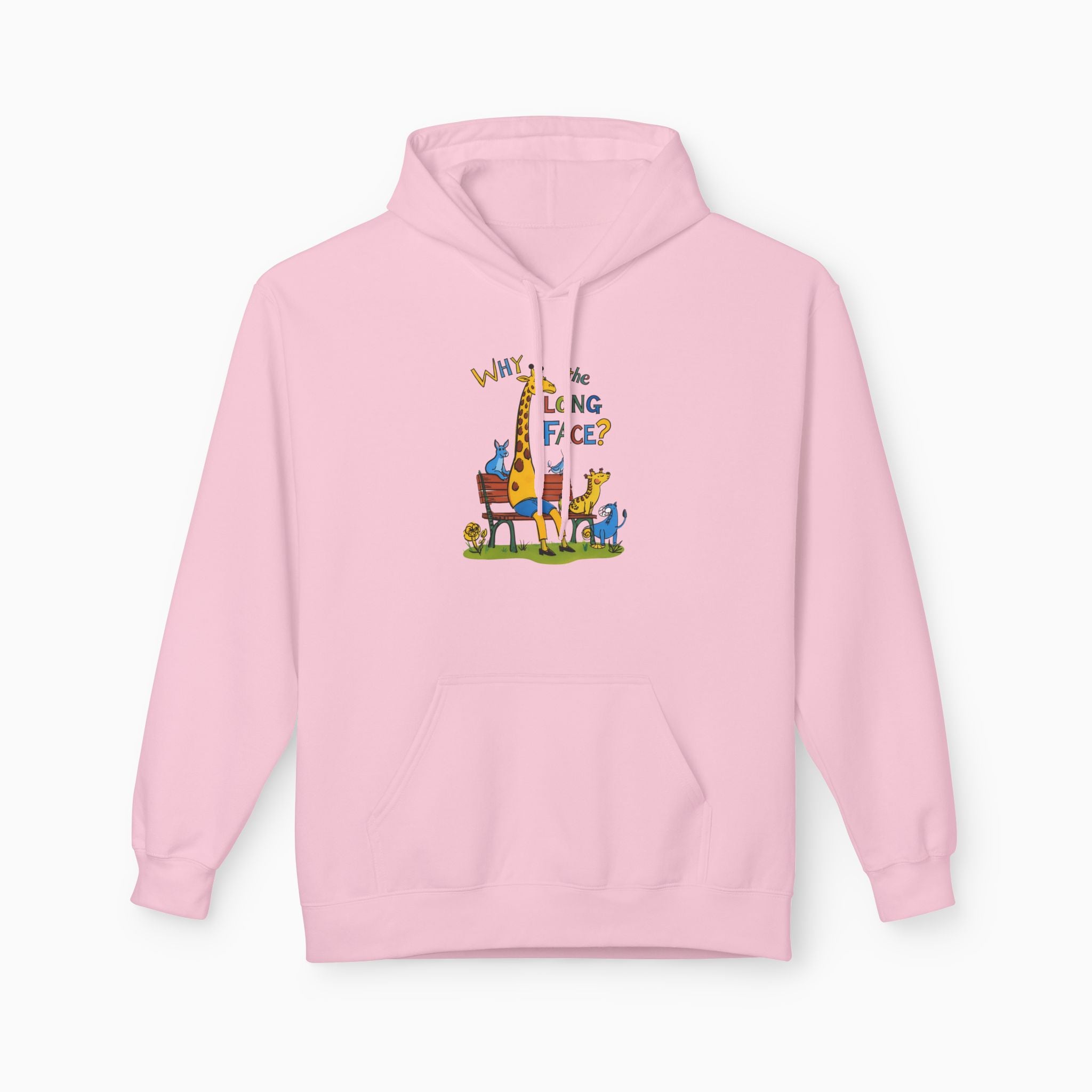Funny Giraffe Why the Long Face Unisex Hoodie