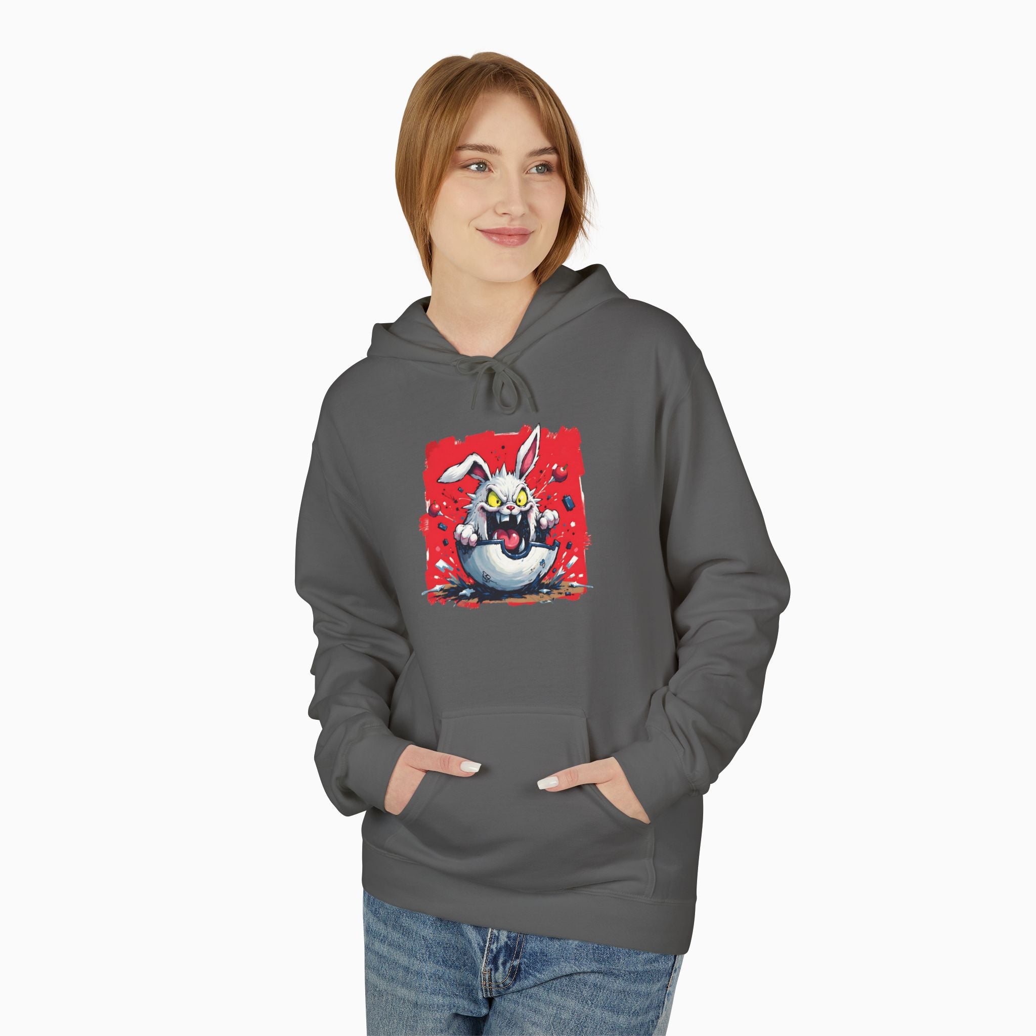 Crazy Rabbit Poké Ball Unisex Hoodie