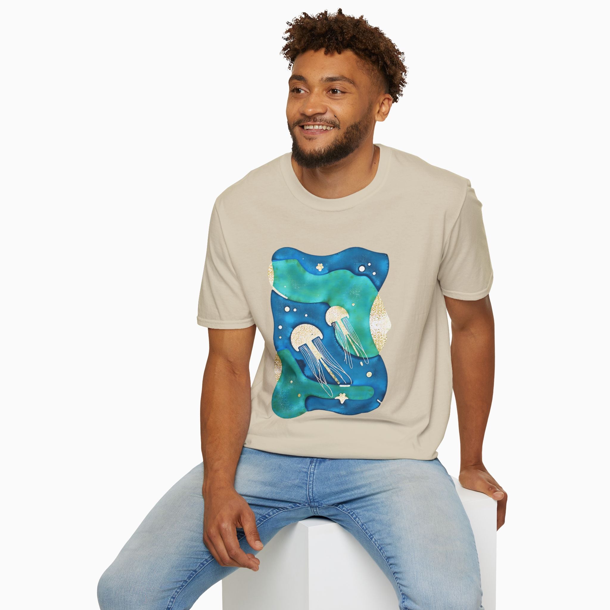Retro Japanese Waves Unisex T-Shirt | Woollieemix Classic Fit