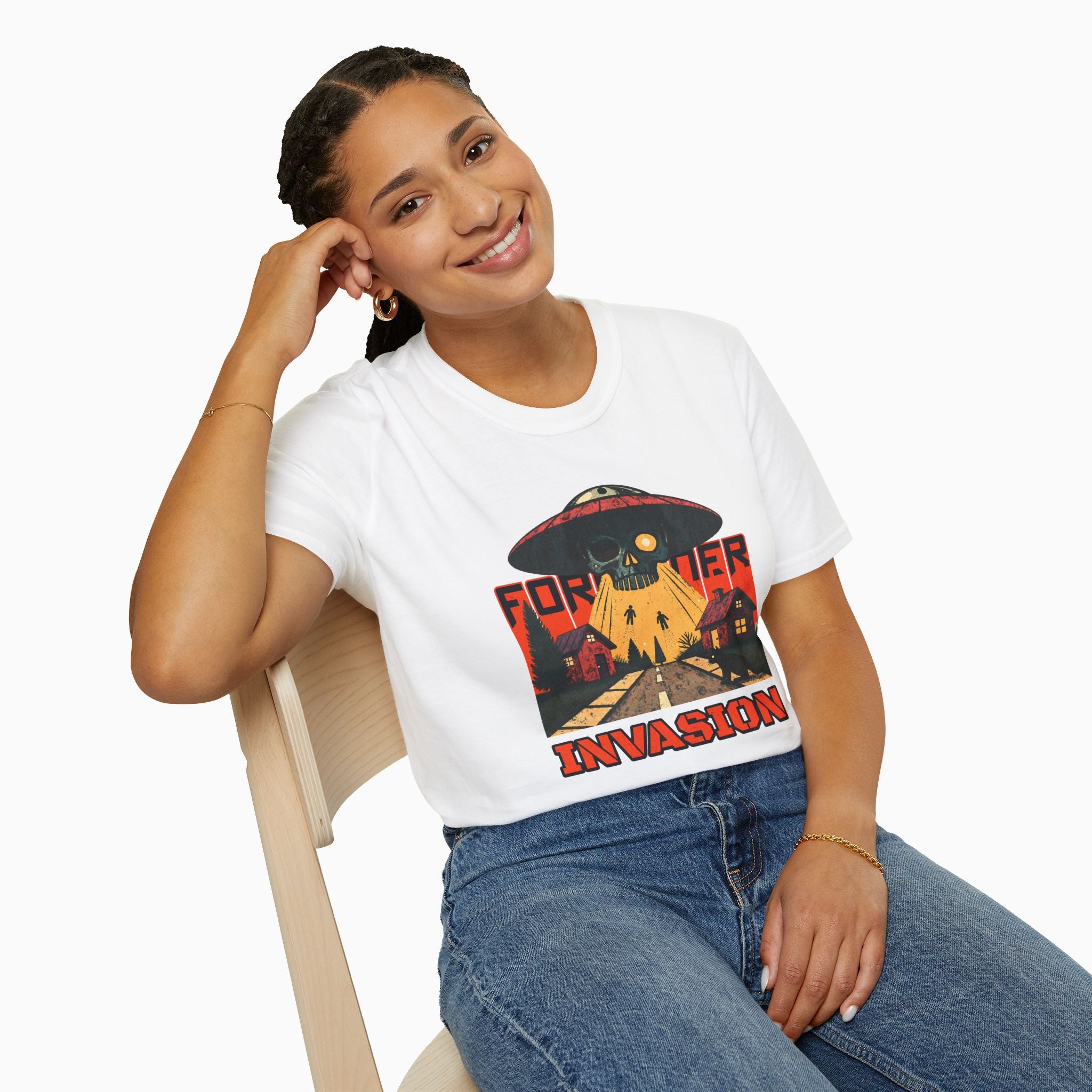 Foreigner Invation Unisex T-Shirt - Premium Cotton, Made-to-Order