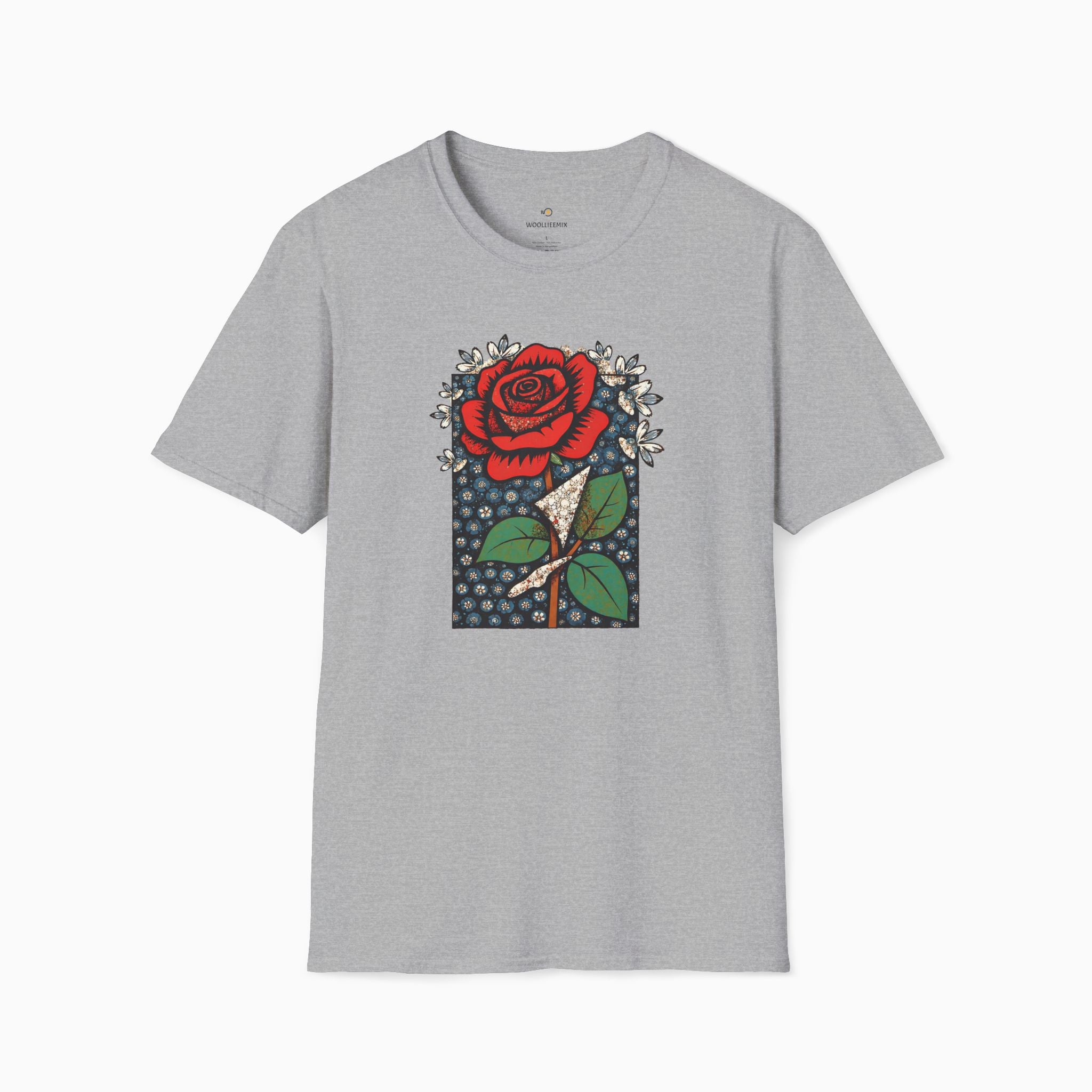 Vintage Crimson Rose Unisex T-Shirt