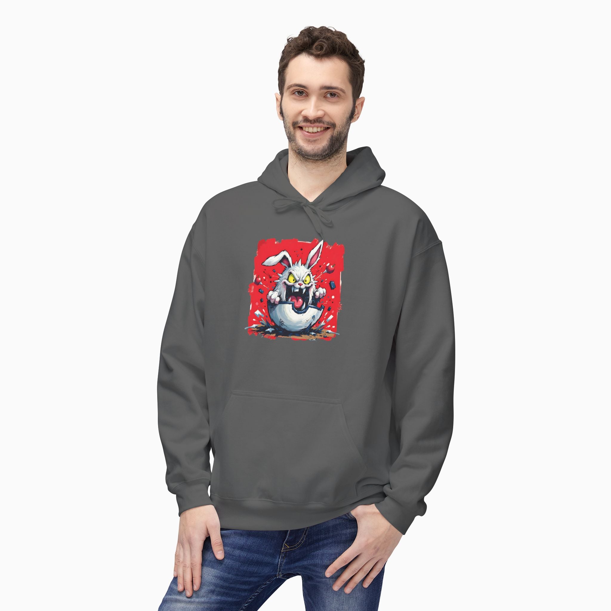 Crazy Rabbit Poké Ball Unisex Hoodie