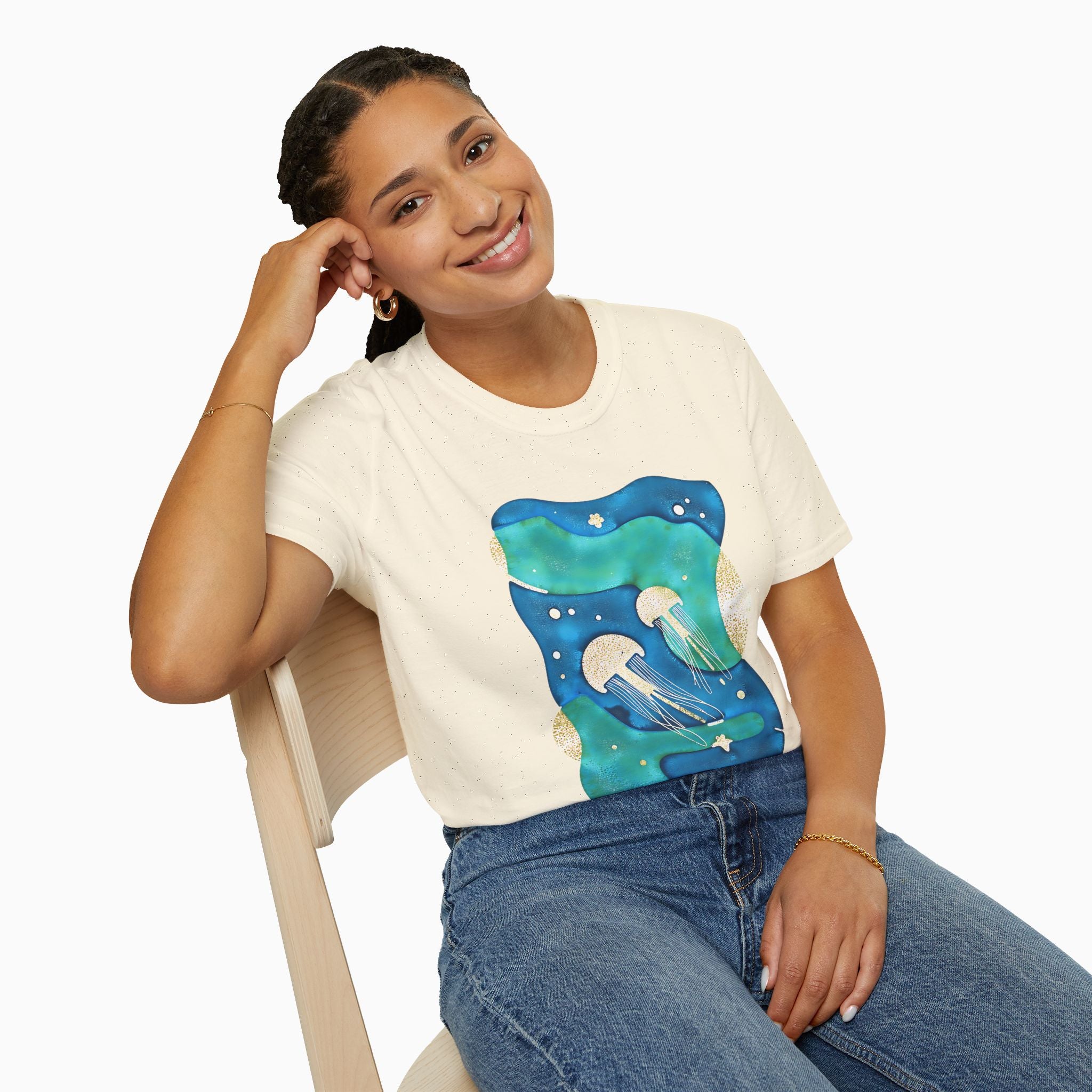 Retro Japanese Waves Unisex T-Shirt | Woollieemix Classic Fit
