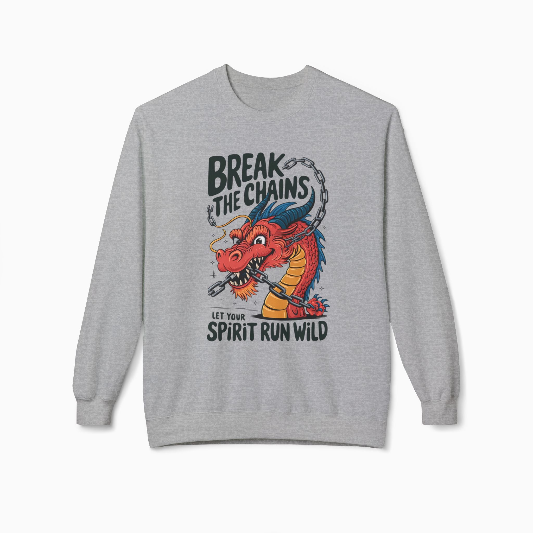 China Dragon Graphic Sweatshirt | Break the Chains Unisex Design