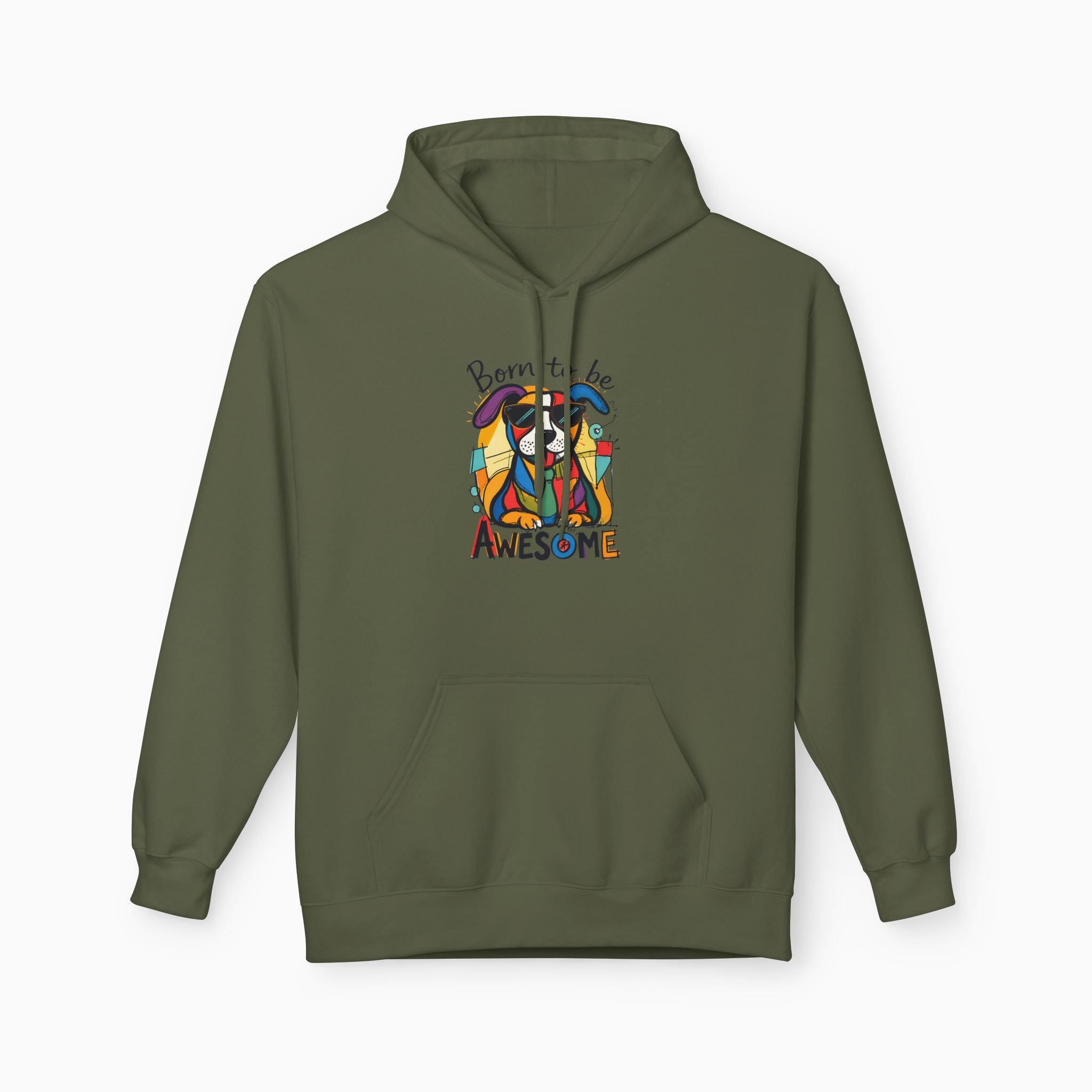 Born to be Awesome Dog Unisex Hoodie
