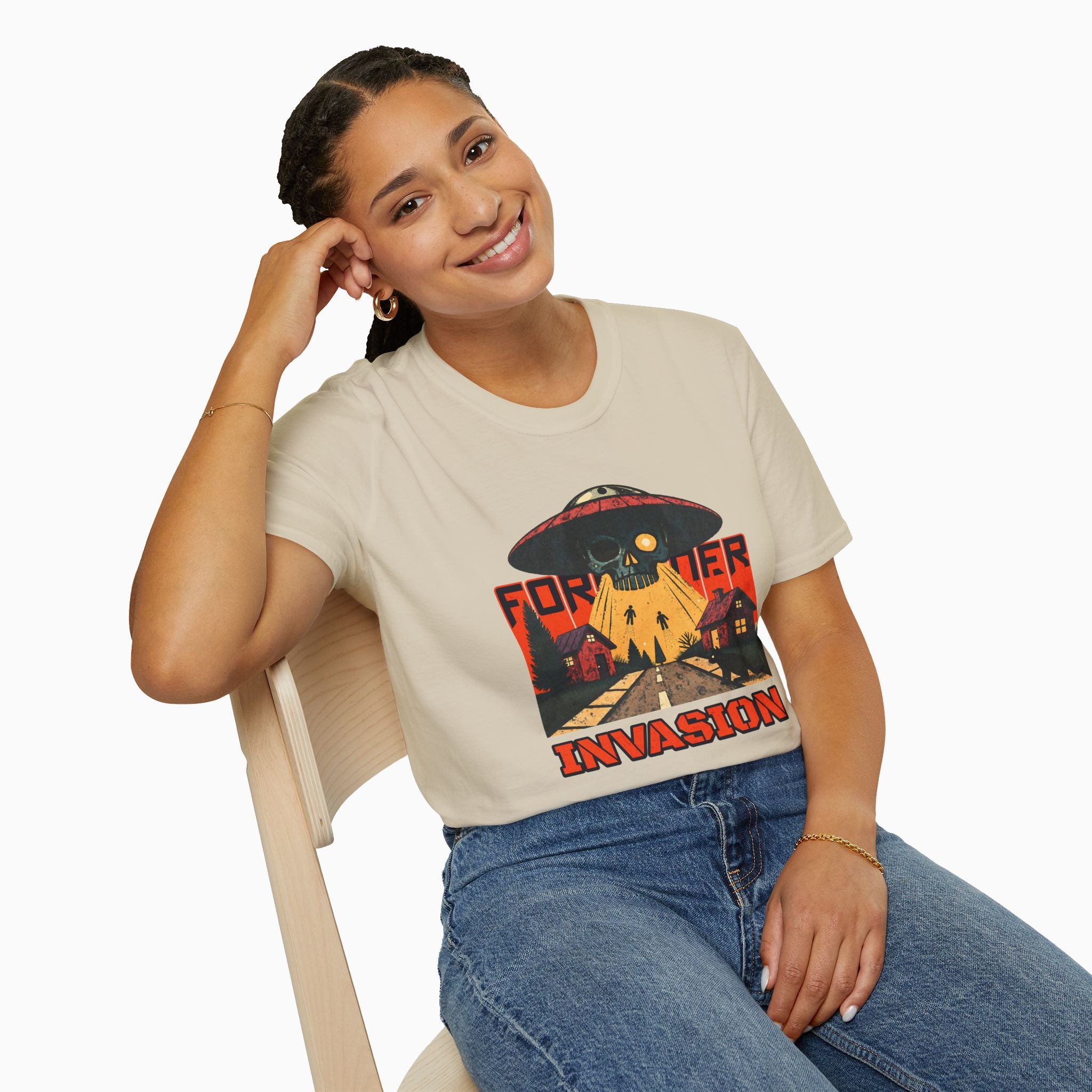 Foreigner Invation Unisex T-Shirt - Premium Cotton, Made-to-Order