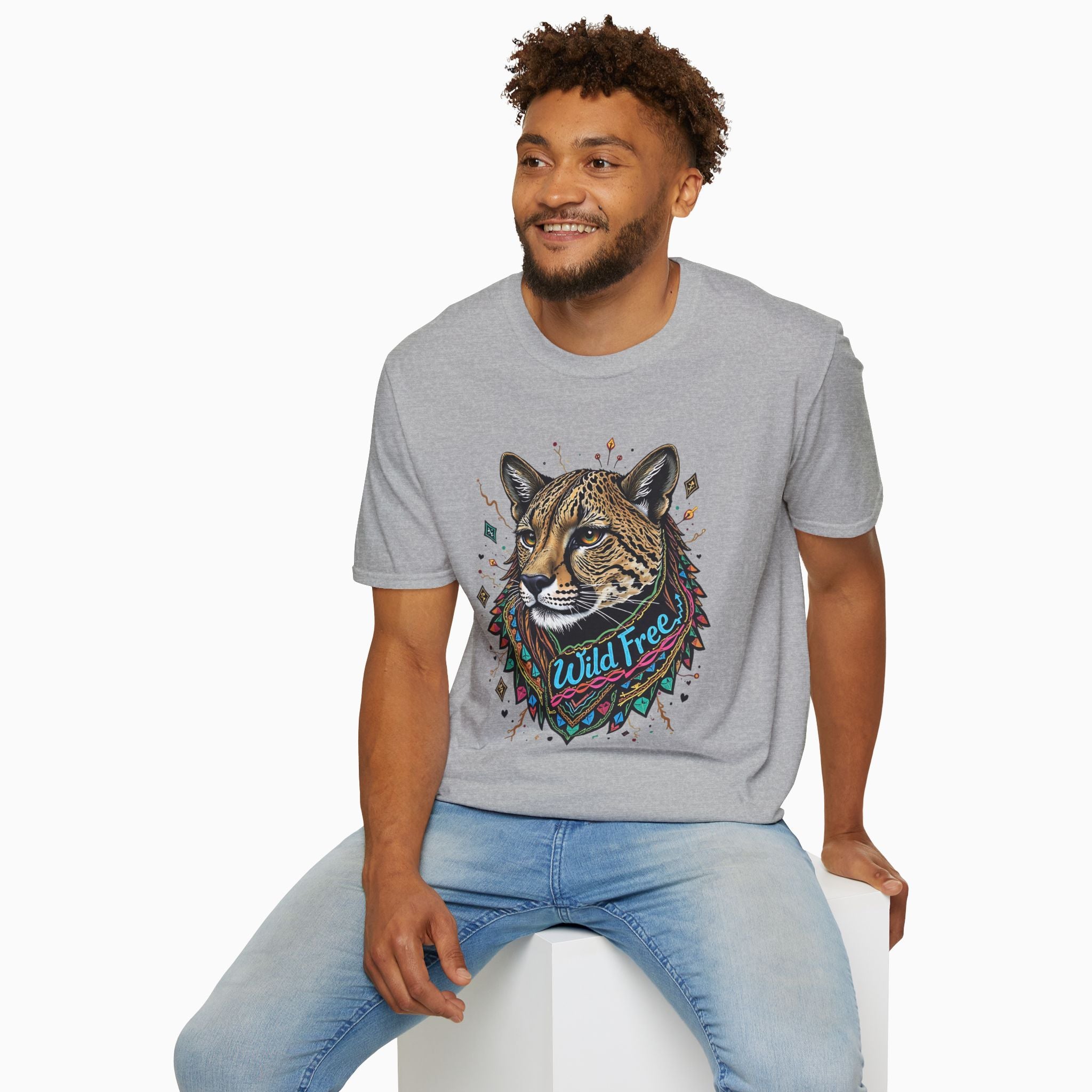Egypt Style Wild Free Cheetah Unisex T-Shirt