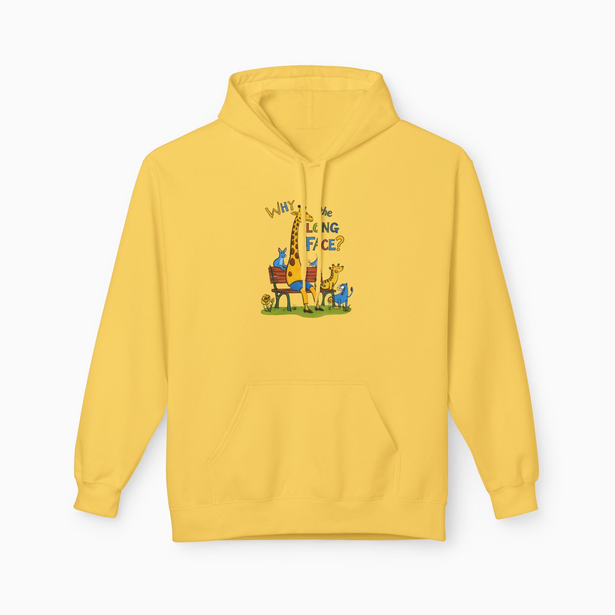 Funny Giraffe Why the Long Face Unisex Hoodie