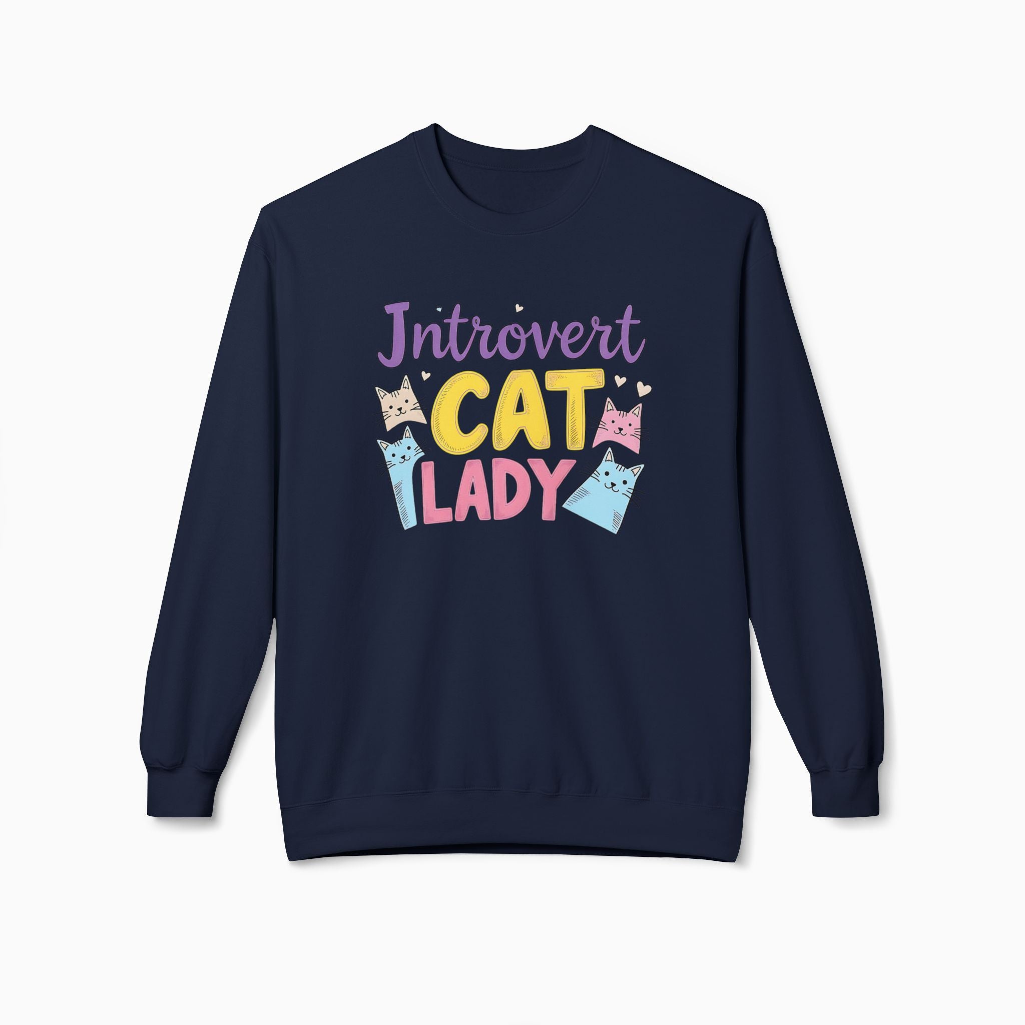 Introvert Childless Cat Lady Unisex Sweatshirt