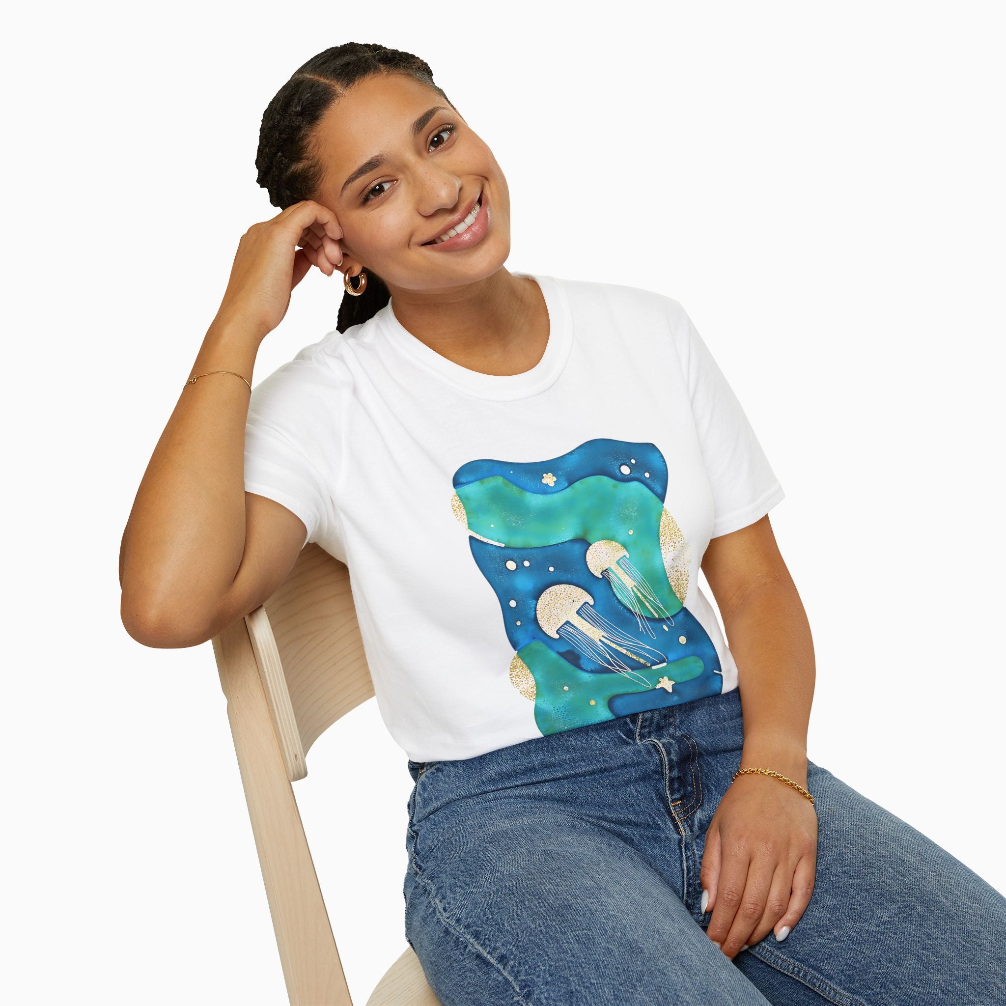 Retro Japanese Waves Unisex T-Shirt | Woollieemix Classic Fit