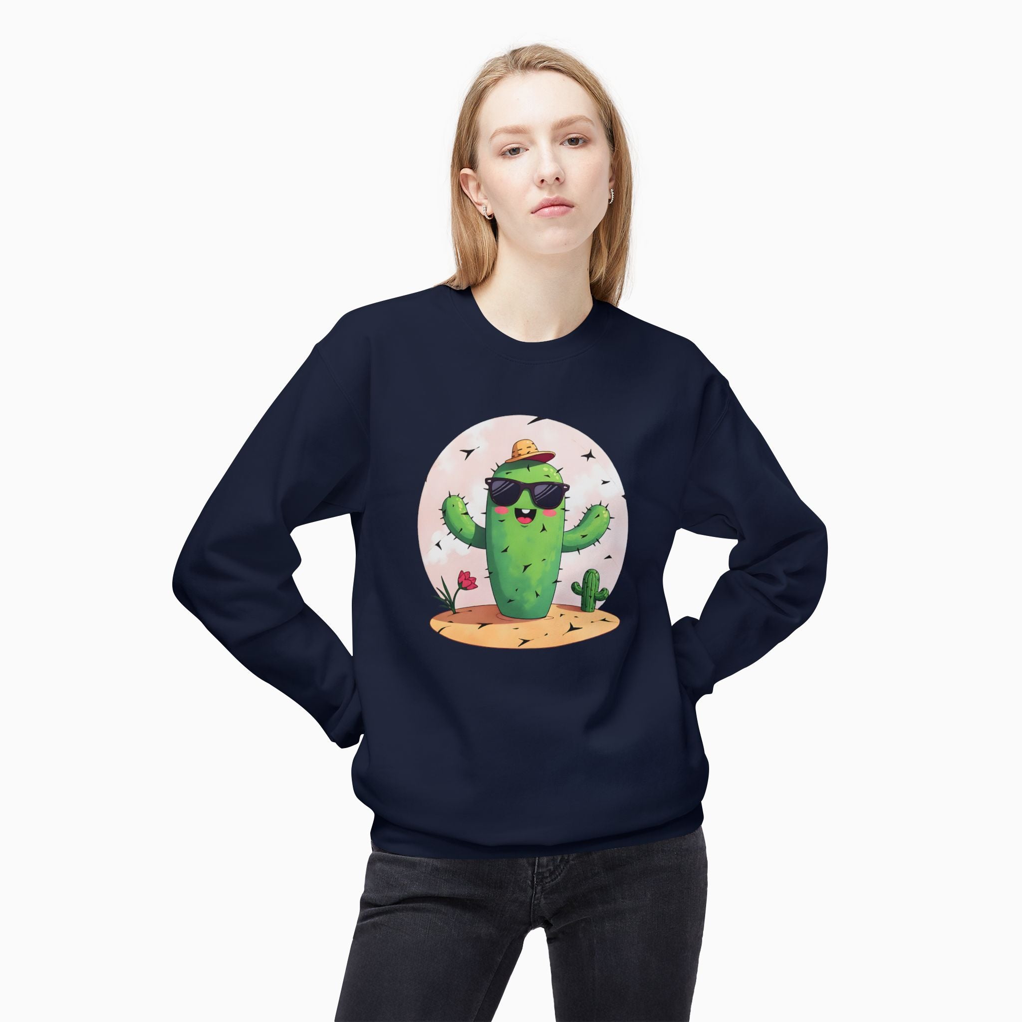 Wild Cute Cartoon Cactus Unisex Sweatshirt