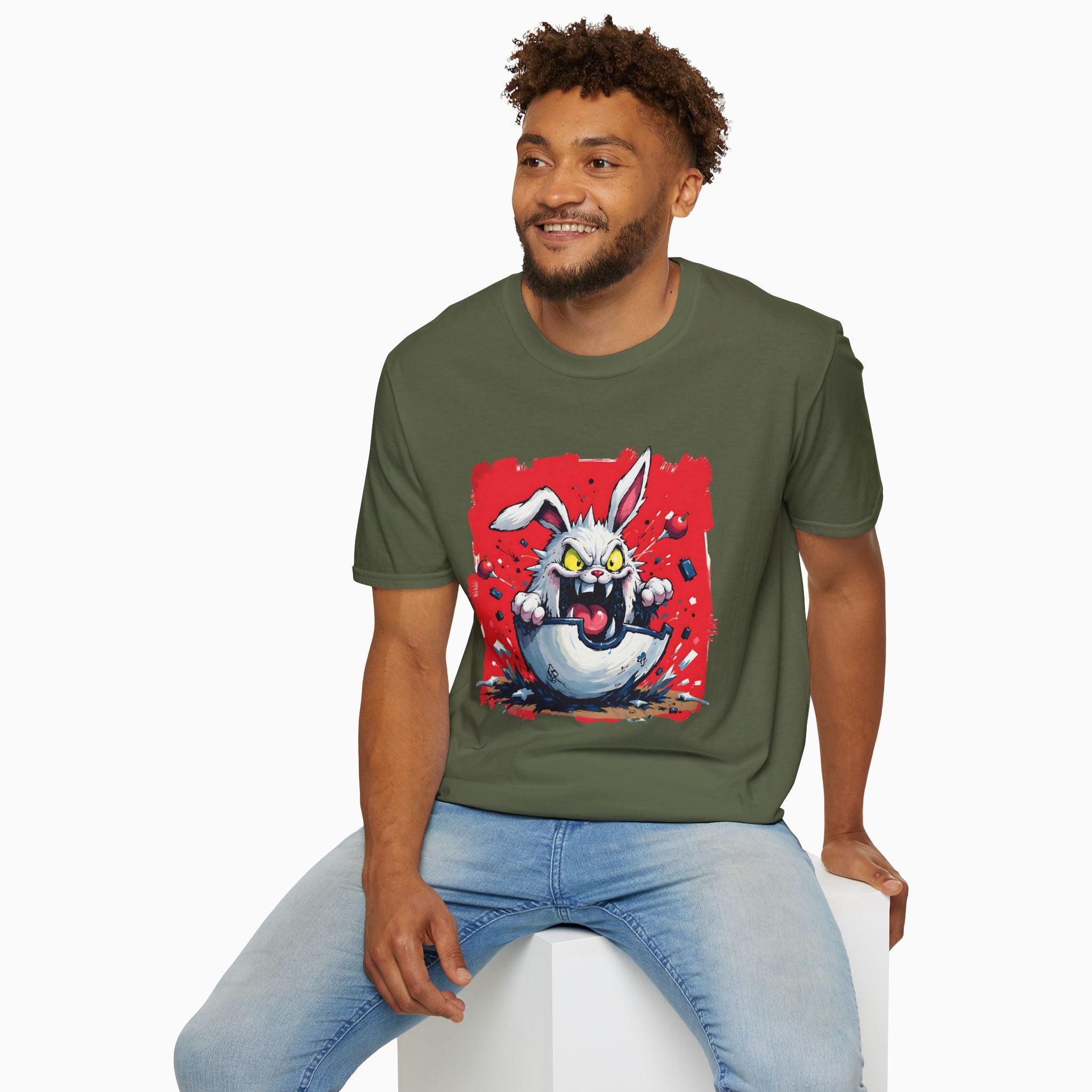 Crazy Rabbit Poké Ball Unisex T-Shirt