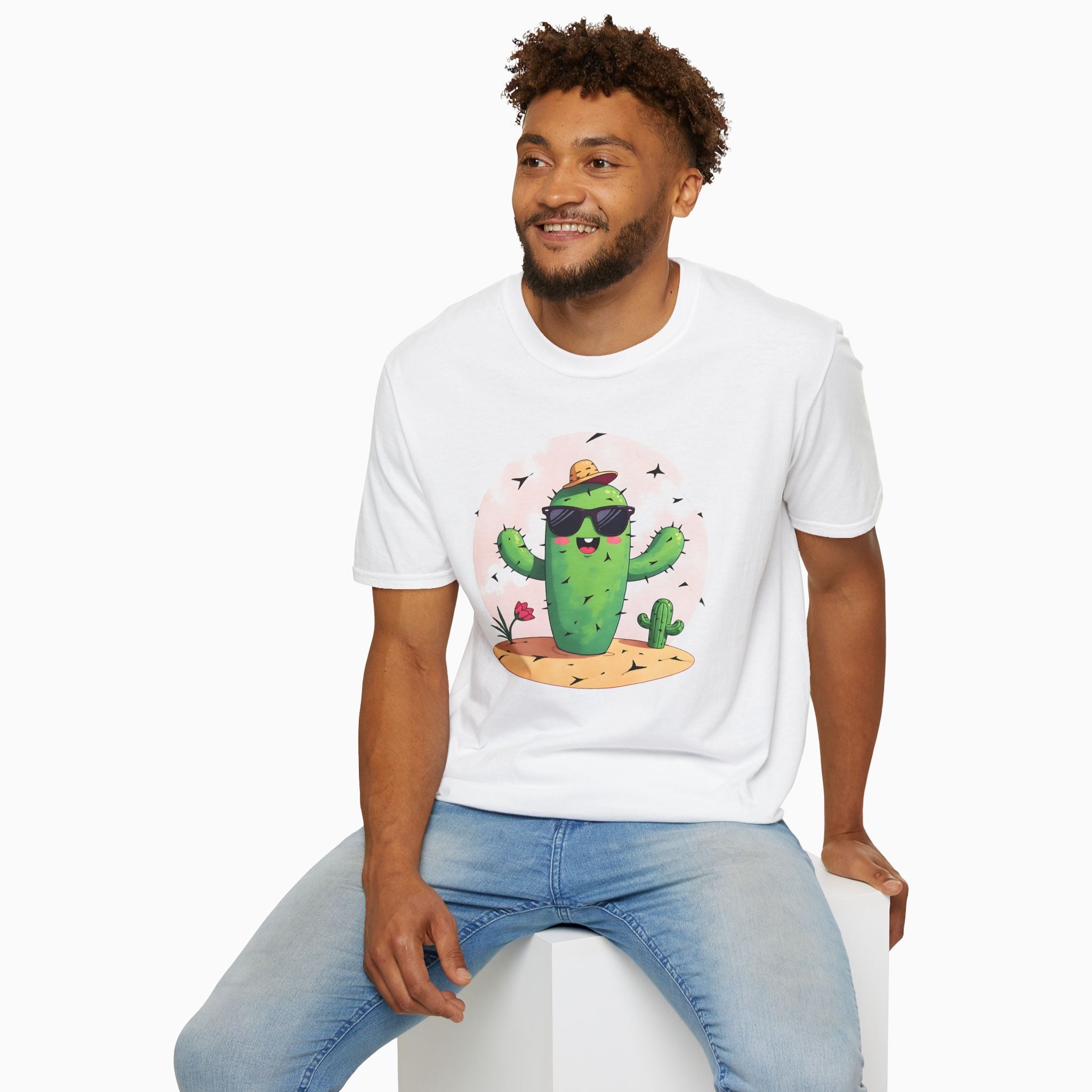 Wild Cute Cartoon Cactus Unisex T-Shirt