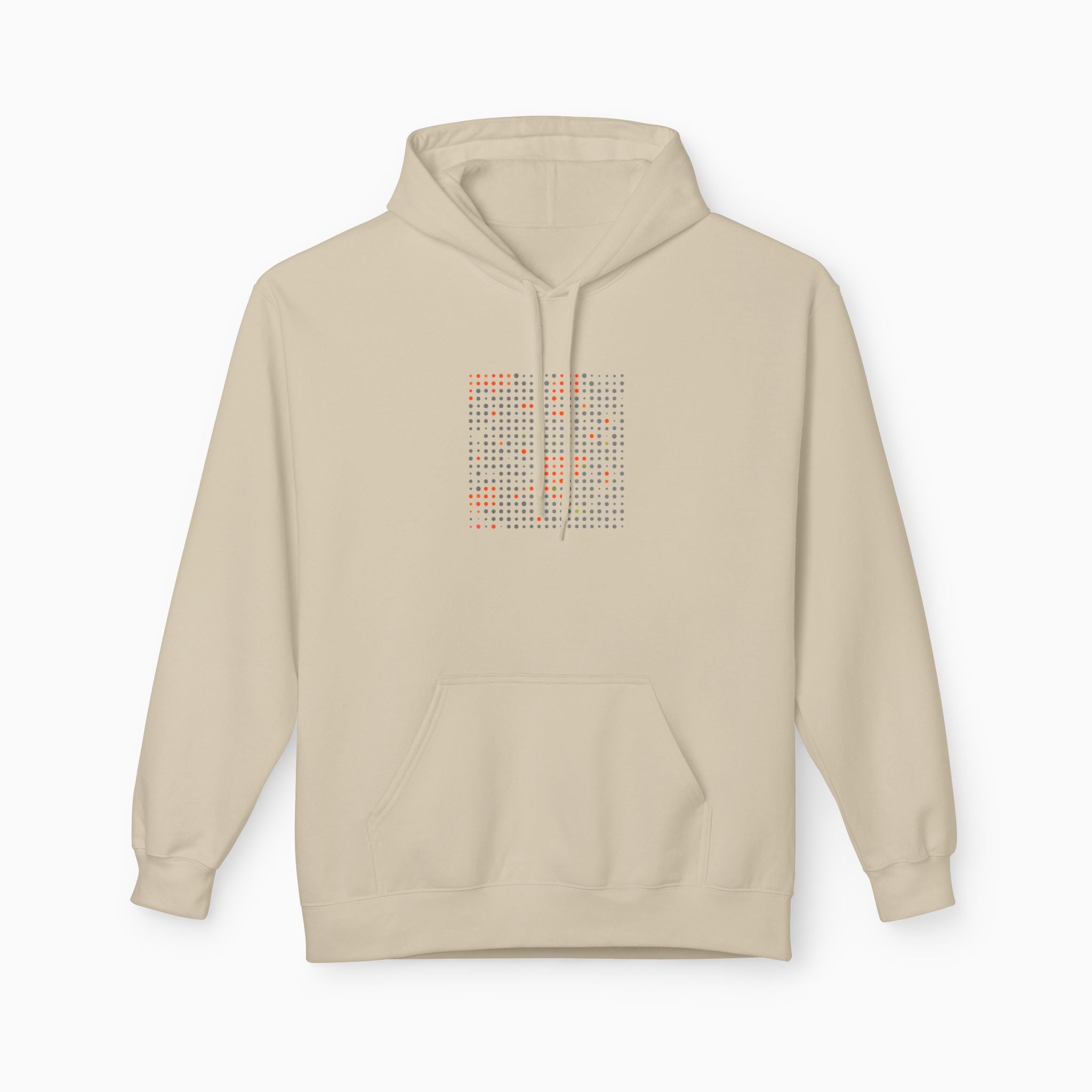 Grey & Red Qr Code Unisex Hoodie
