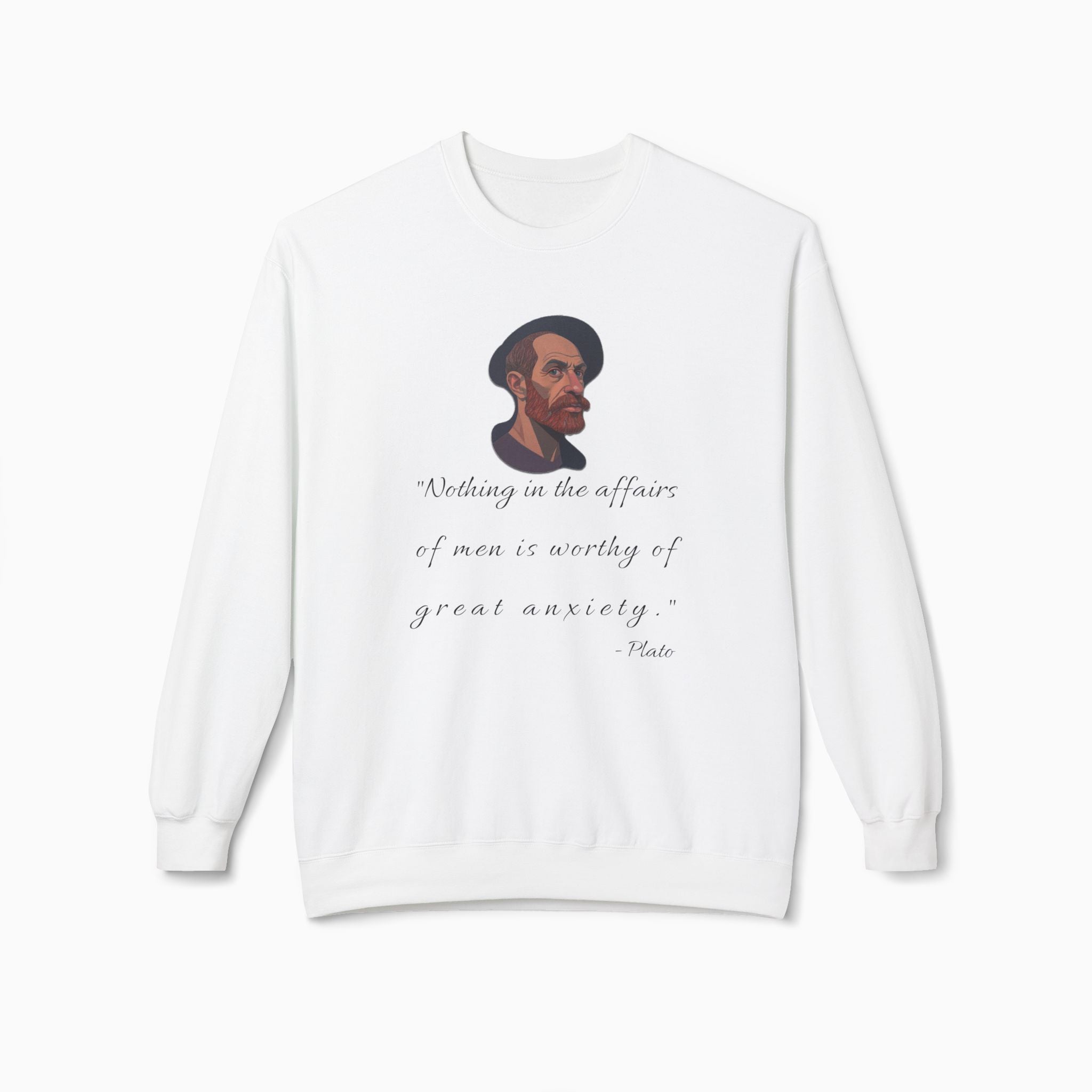 Plato Life Advice Sweatshirt | Unisex Comfort by Woollieemix
