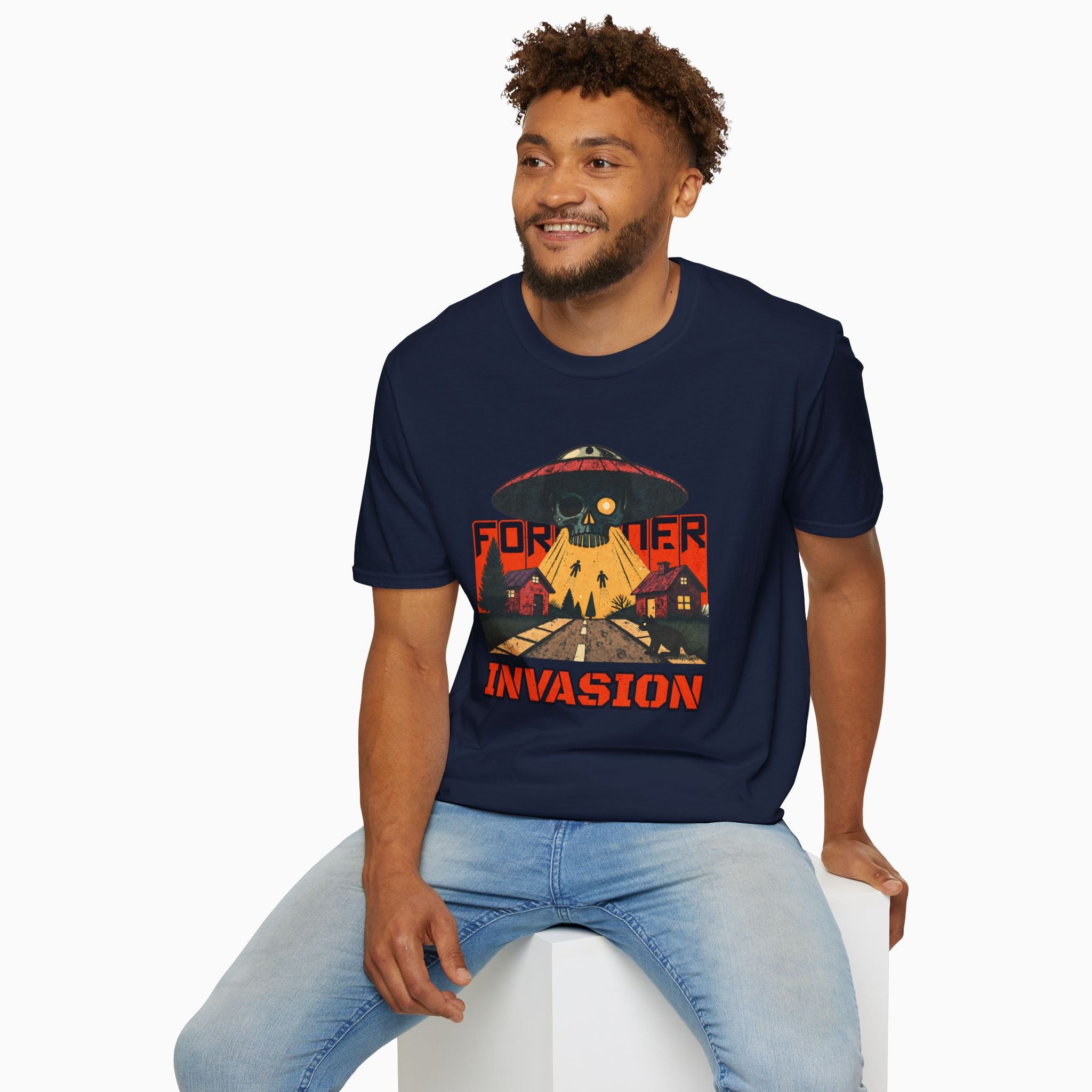 Foreigner Invation Unisex T-Shirt - Premium Cotton, Made-to-Order