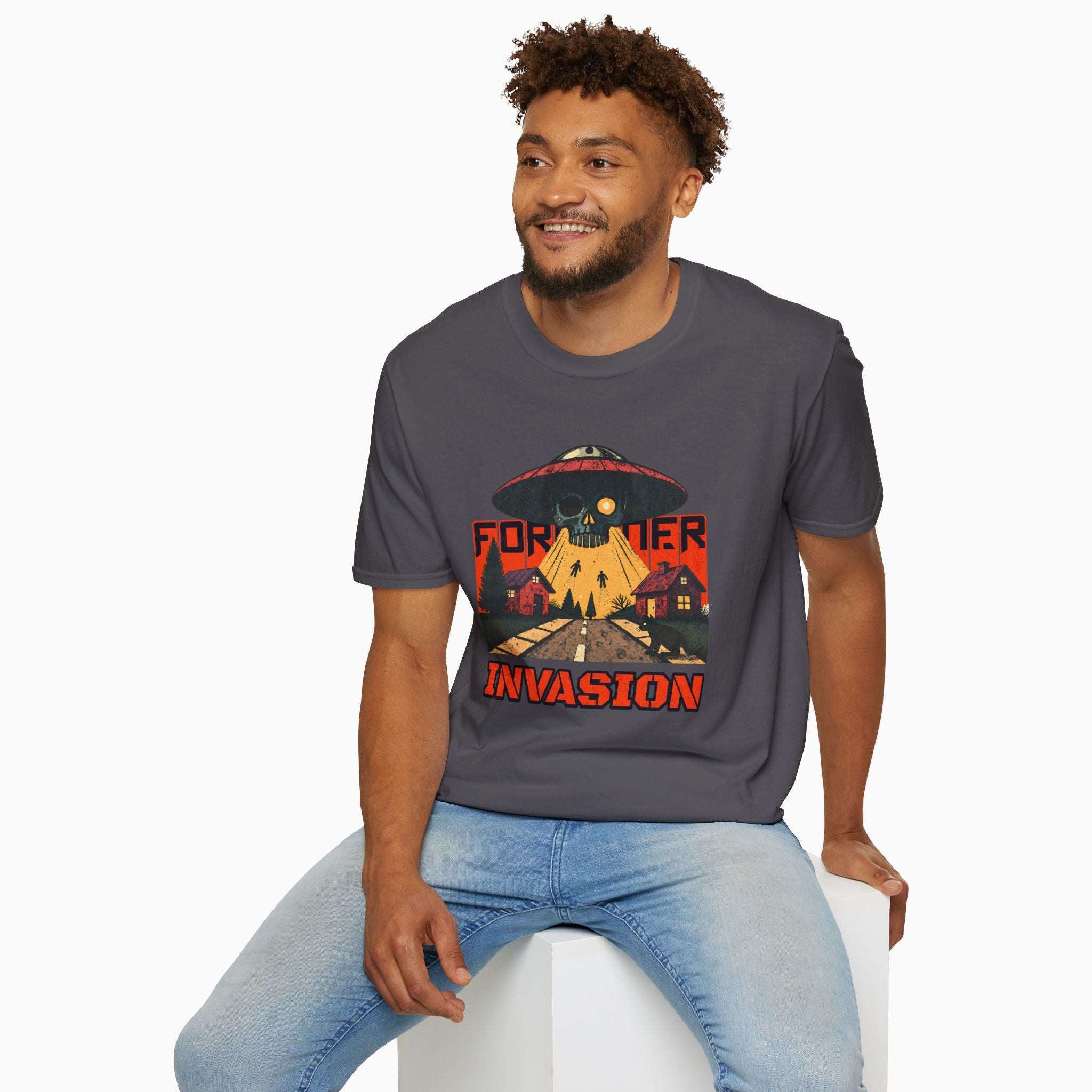 Foreigner Invation Unisex T-Shirt - Premium Cotton, Made-to-Order