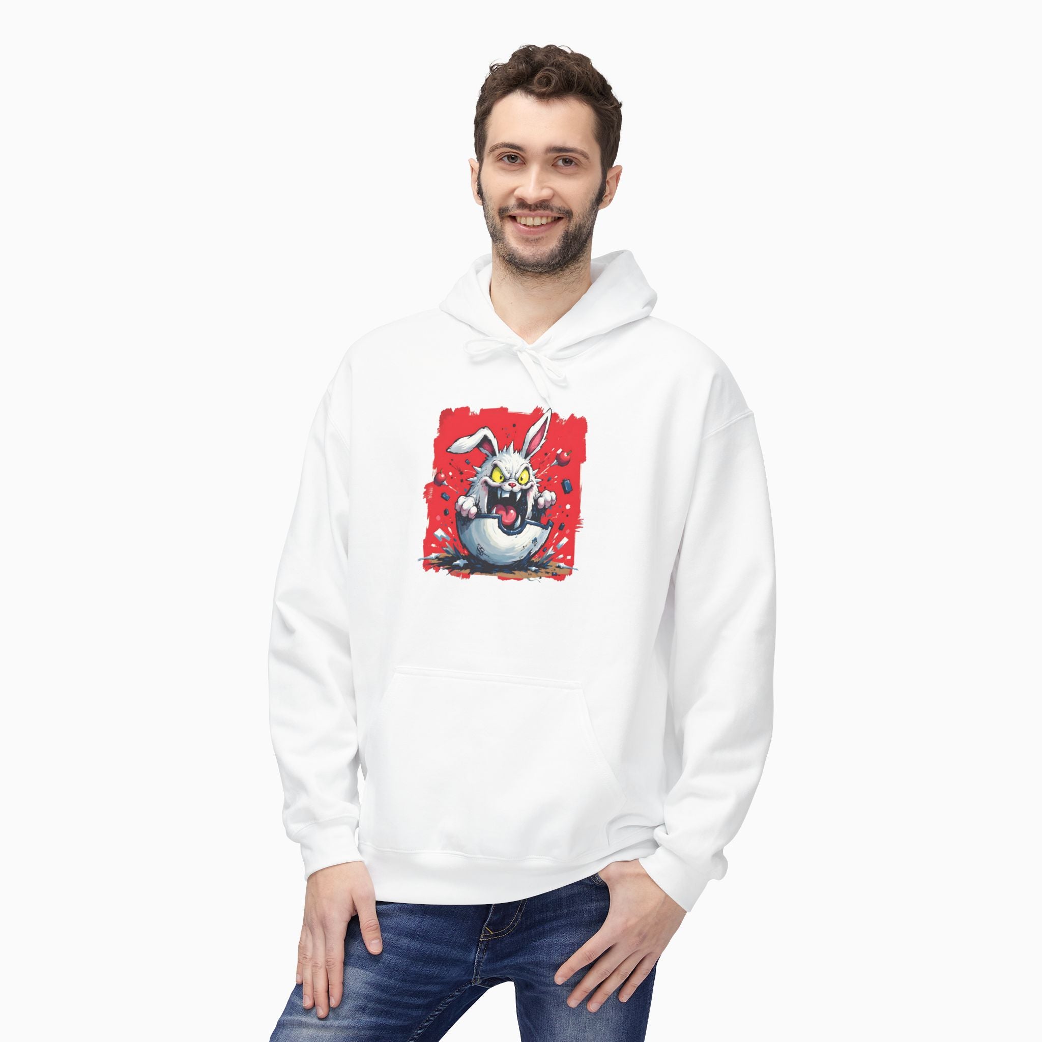 Crazy Rabbit Poké Ball Unisex Hoodie