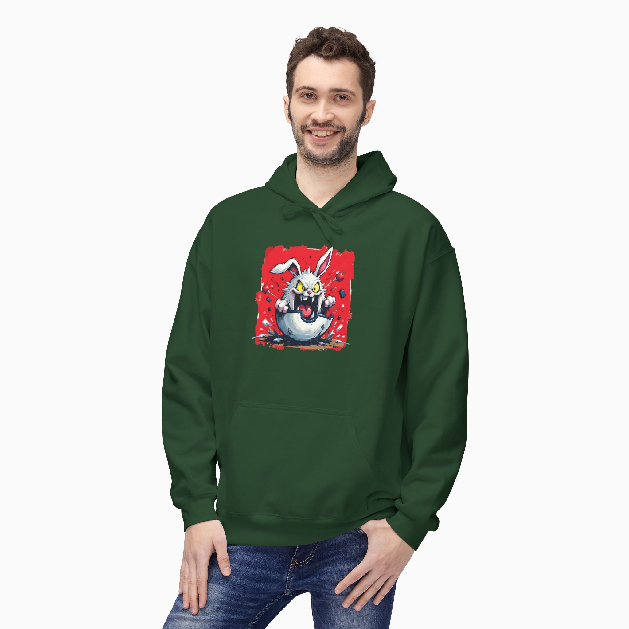 Crazy Rabbit Poké Ball Unisex Hoodie