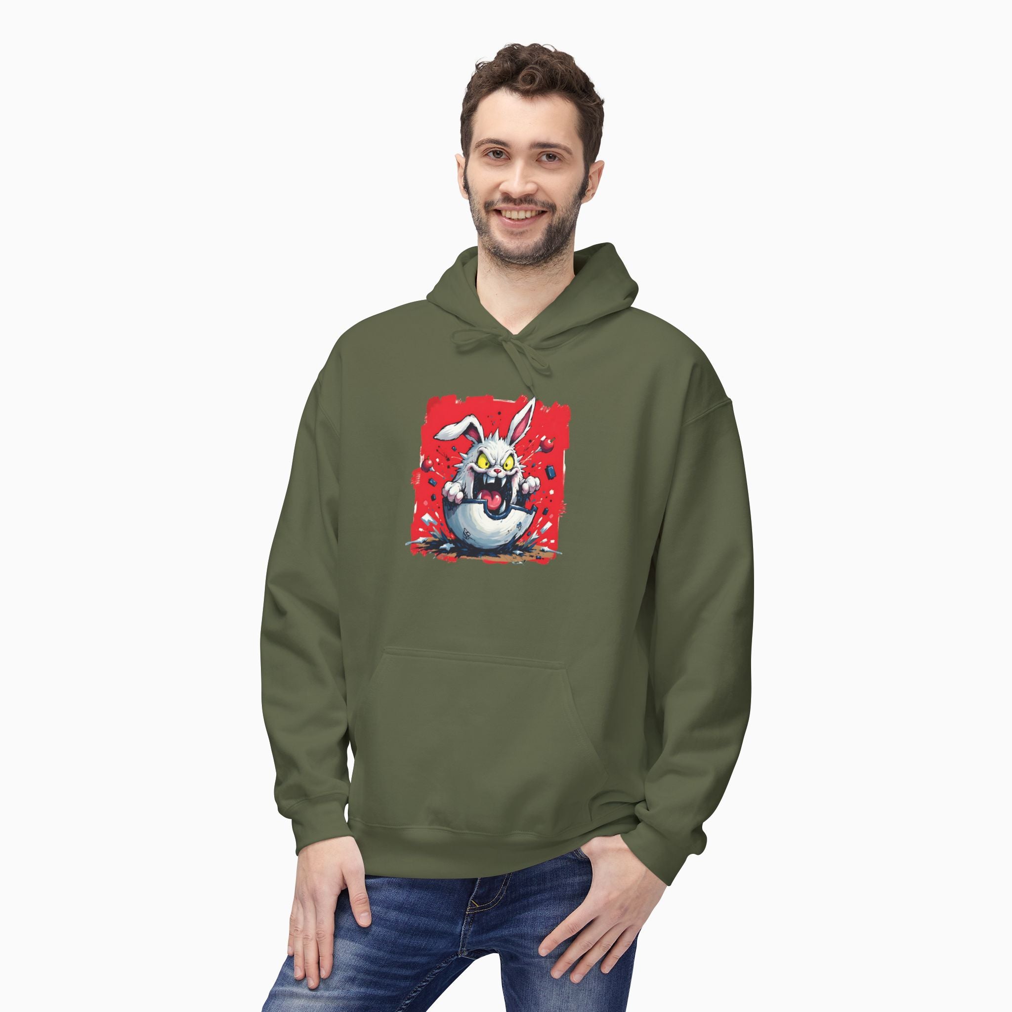 Crazy Rabbit Poké Ball Unisex Hoodie